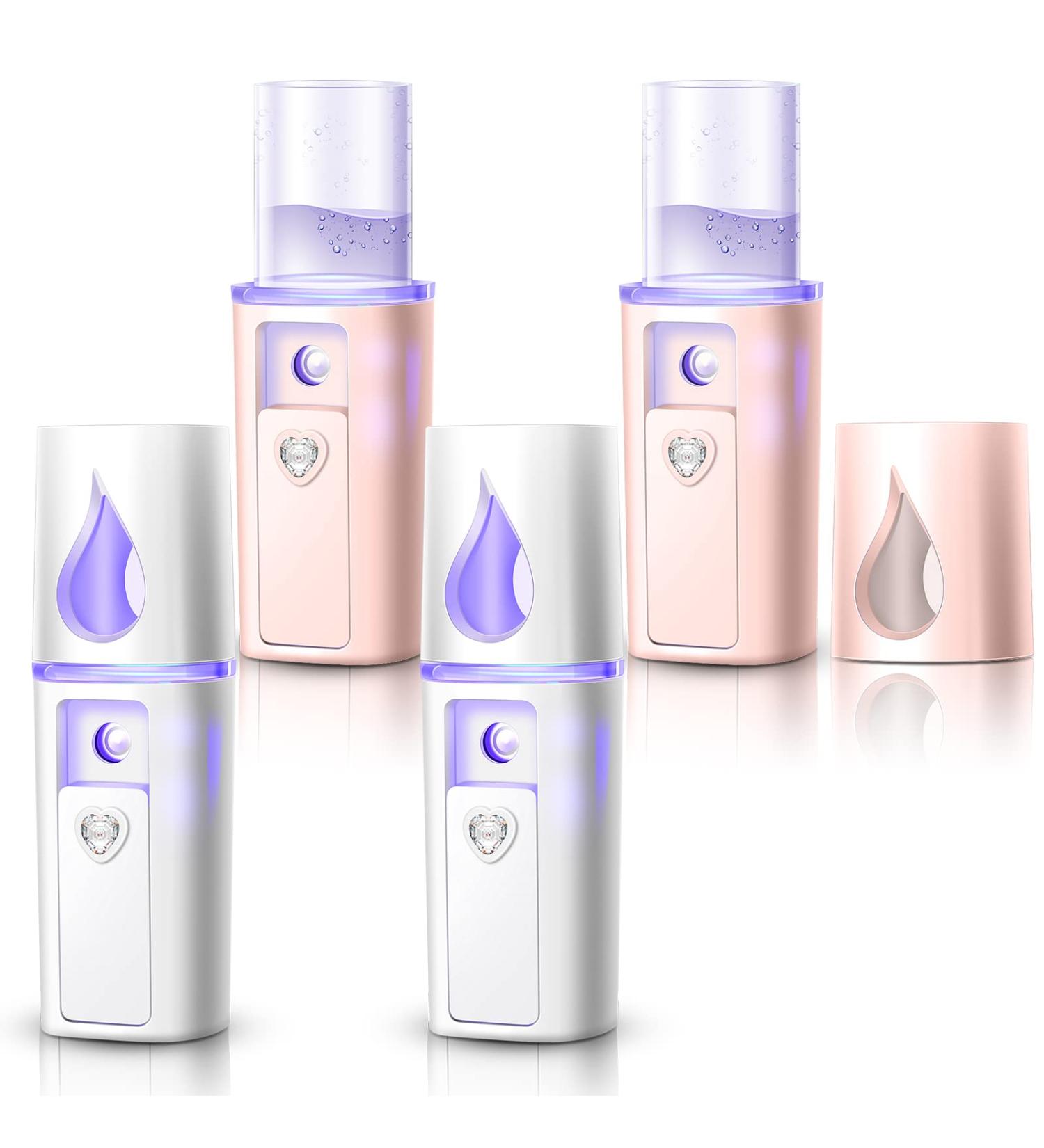 Buy Hortsun Handheld Personal Diffuser - 8 Piece Portable Essential Oil Aromatherapy Diffuser for Office Travel & Car - USB Powered White & Pink - Buy Online on GoSupps.com