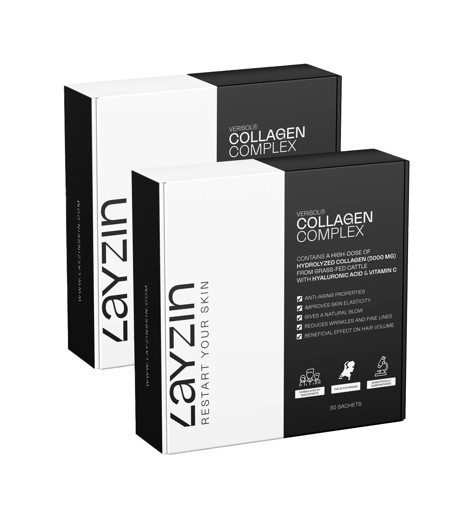 Poudre de Collag ne pour Femmes avec Collag ne Verisol Acide Hyaluronique & Vitamine C Formule Beaut Anti- ge pour le Rajeunissement de la Peau Cheveux & Ongles Renforce la Peau 60 sachets - Buy Online on GoSupps.com
