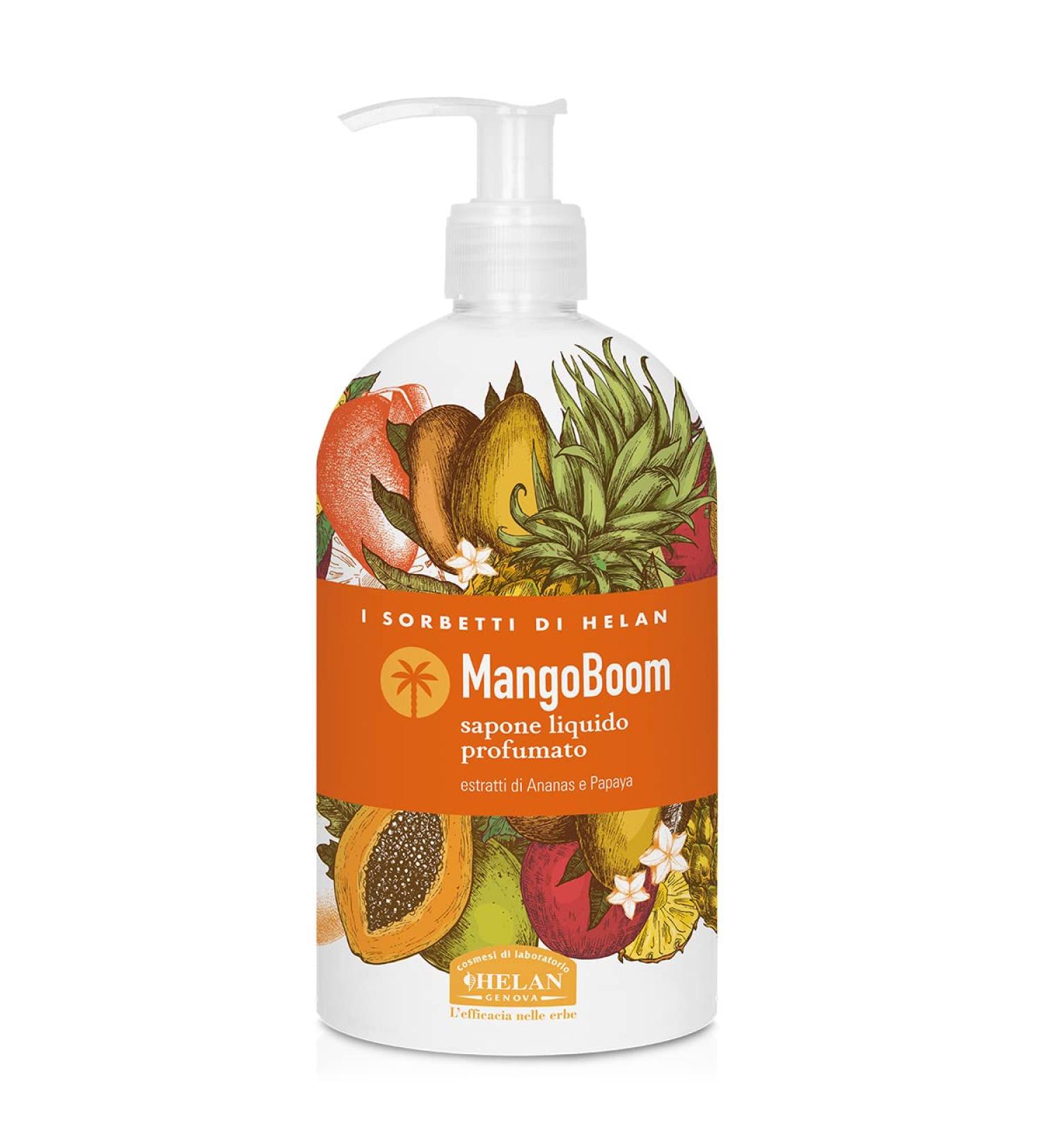 Helan I Sorbetti MangoBoom - Gentle Liquid Hand Wash with Pineapple & Papaya for Frequent Use - Scented Hand Soap with Pump Refreshing & Energising Action for Sensitive Skin - Made in Italy 500 ml - Buy Online on GoSupps.com