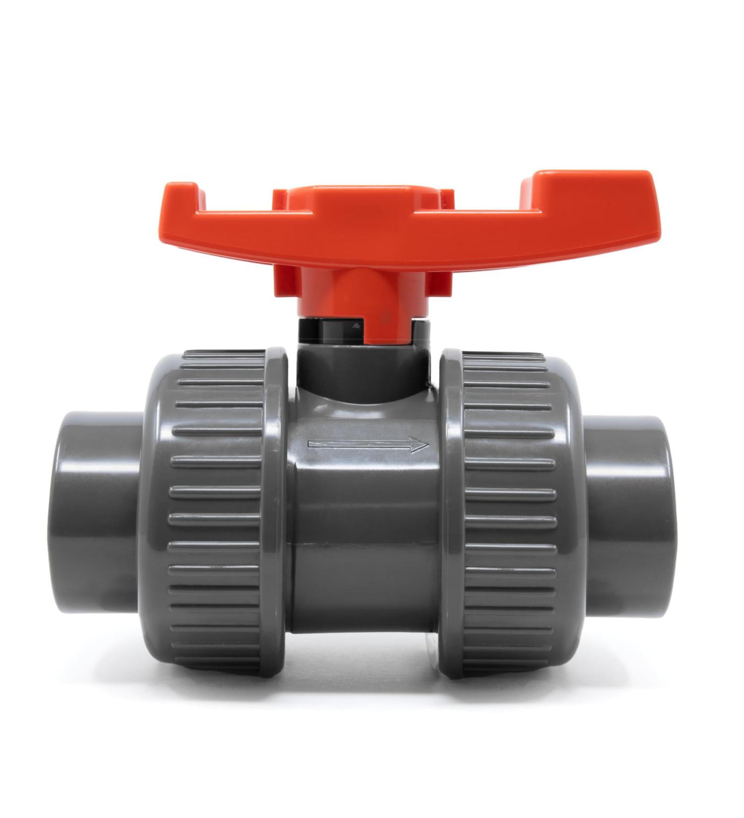 Buy VIALIA PVC Kugelhahn 32mm | Double Union Shut-Off Tap for Pool & Pond | Durable Adhesive Muffles for PVC Pipes - Buy Online on GoSupps.com