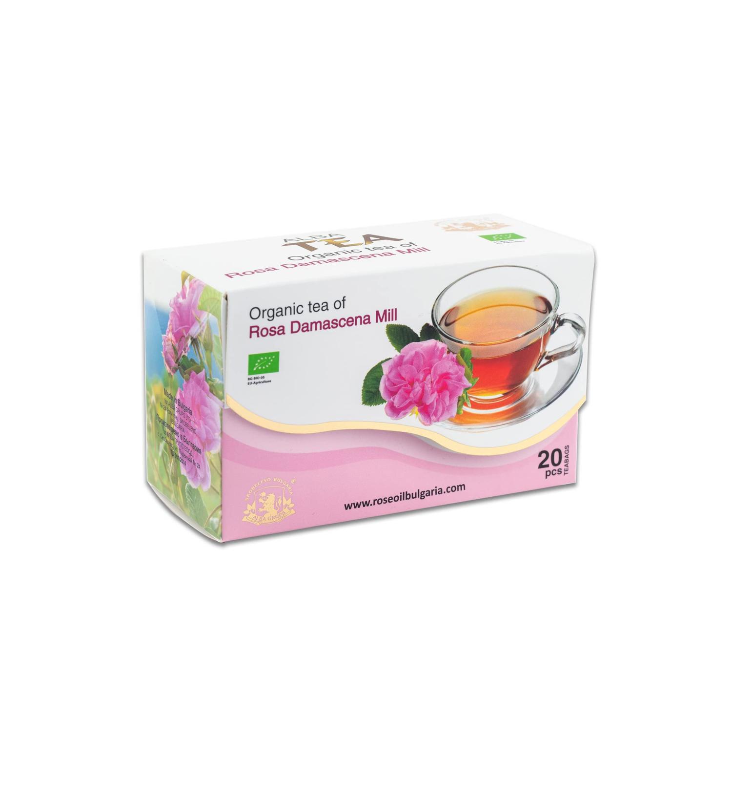 Alba Grups - Rose Tea Rosadamascena Mill with 20 tea bags 1 gr - Buy Online on GoSupps.com