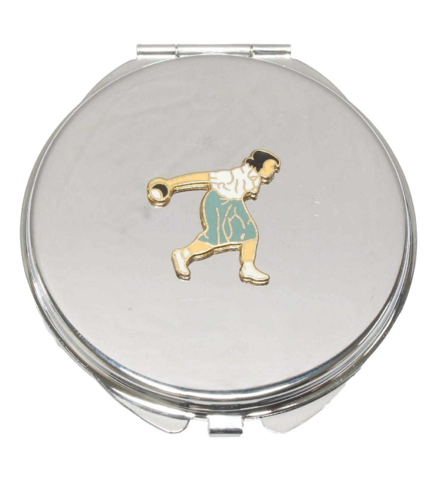 Lady Bowler Enamel Compact Mirror Handbag Gift With Free Engraving 41 - Buy Online on GoSupps.com