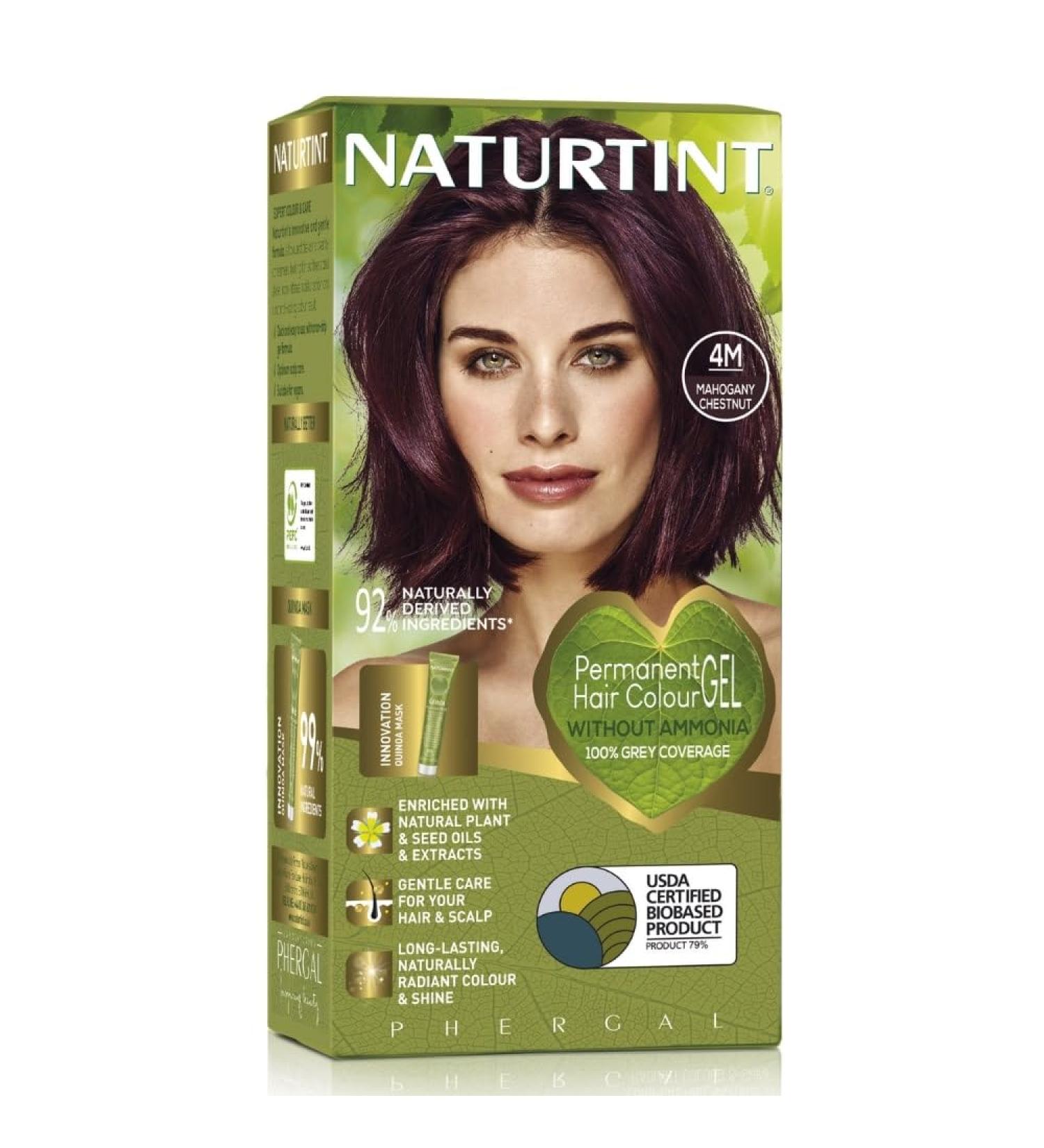 Naturtint 4M Mahogany Chestnut Permanent Hair Colour 170ml - Buy Online on GoSupps.com