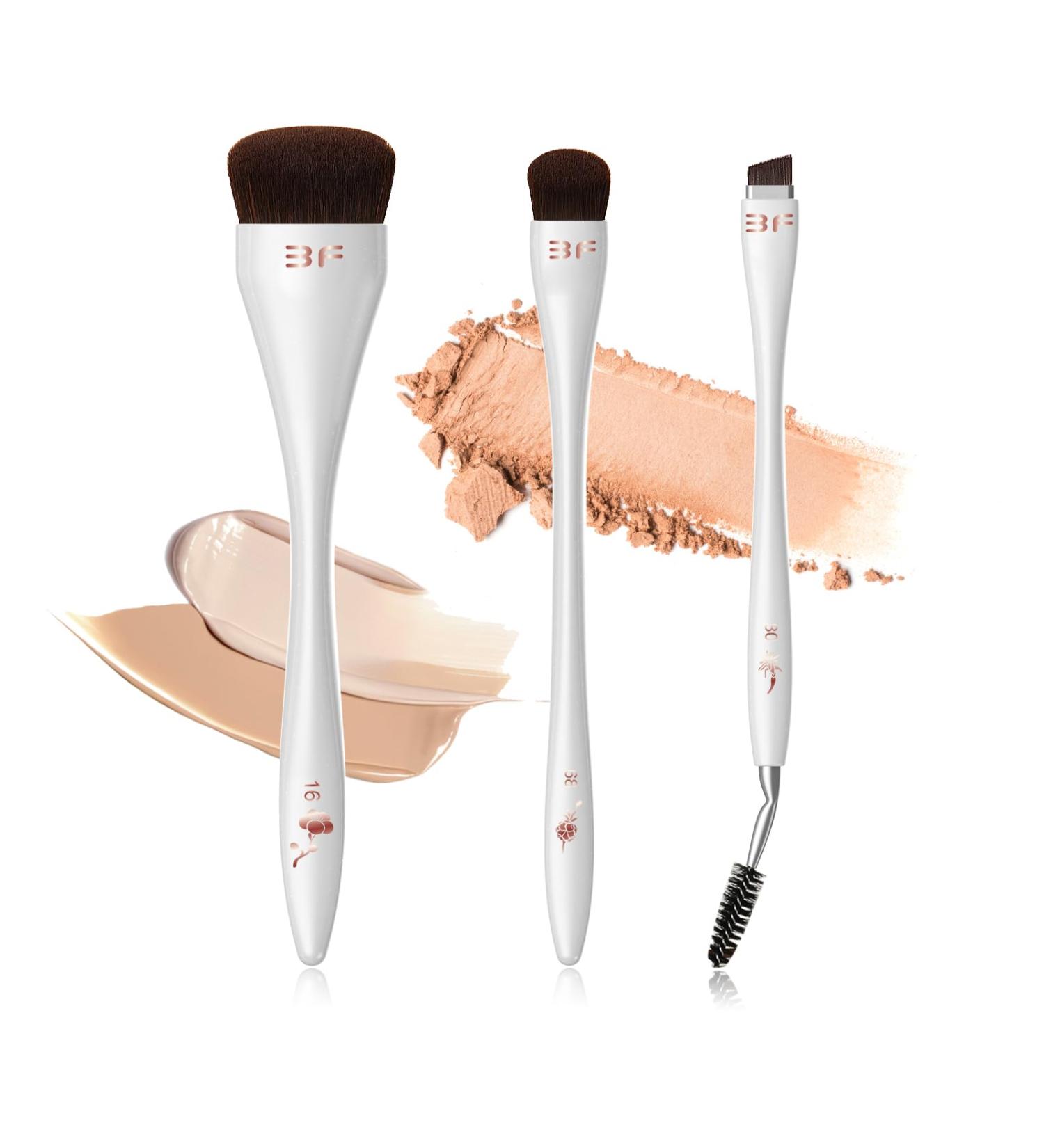 Premium Makeup Brushes Set - Foundation Concealer Dual-Ended Eyebrow & Eyelash Brushes for Flawless Application - International Shipping Available - Buy Online on GoSupps.com