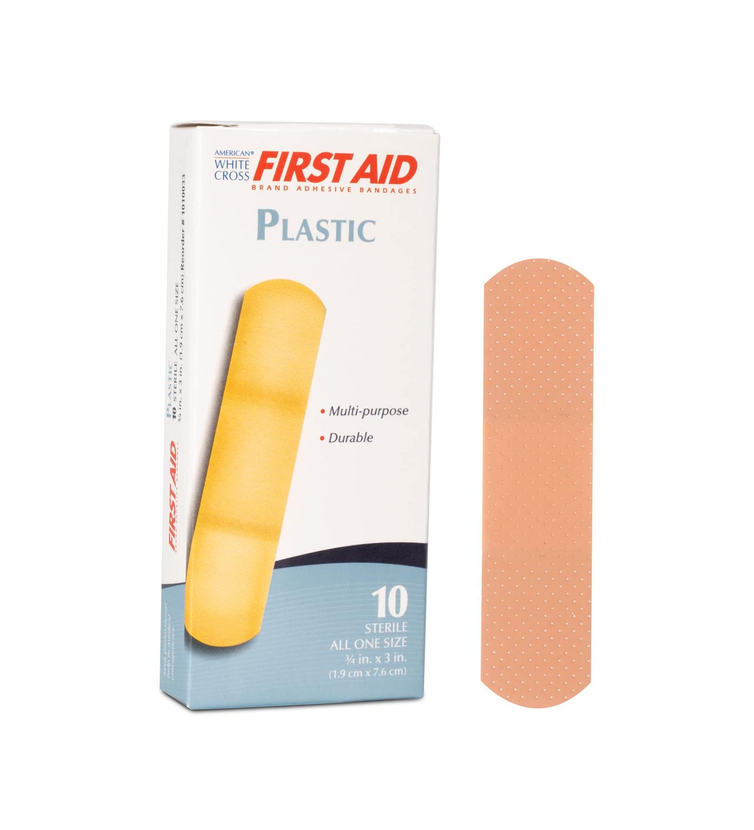 Buy Sterile Plastic Adhesive Strips - 3/4 x 3 | 10 per Box 288 Boxes/Case | Ideal for Medical and First Aid Use - Buy Online on GoSupps.com