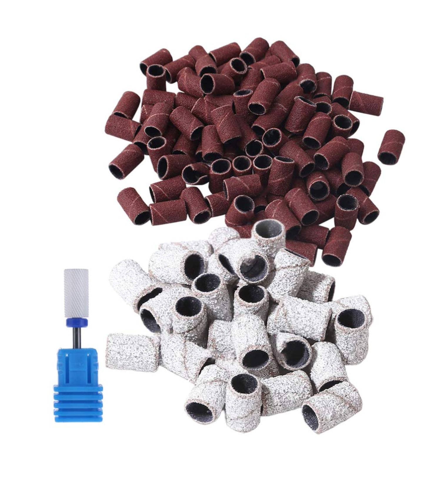 Fomiyes 201-Piece Grit File & Sand Grinding Sleeve Set - Nail Drill Replacement Tapes & Accessories for Nail Art - Buy Online on GoSupps.com
