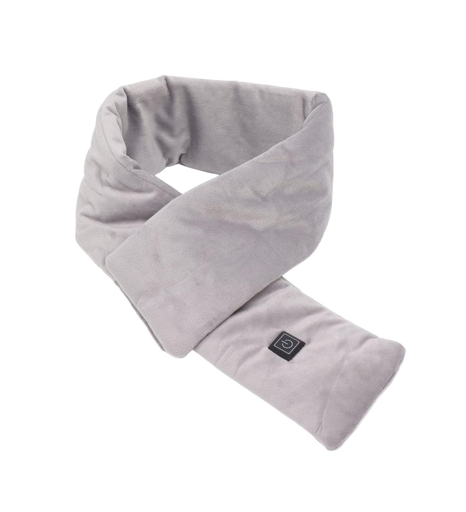 LKPomi USB Heating Scarf - Smart Heated Neck Wrap | 3 Gears 25 to 45 | Cotton & Carbon Fiber Electric Neck Warmer for Winter Trips (Gray) - Buy Online on GoSupps.com