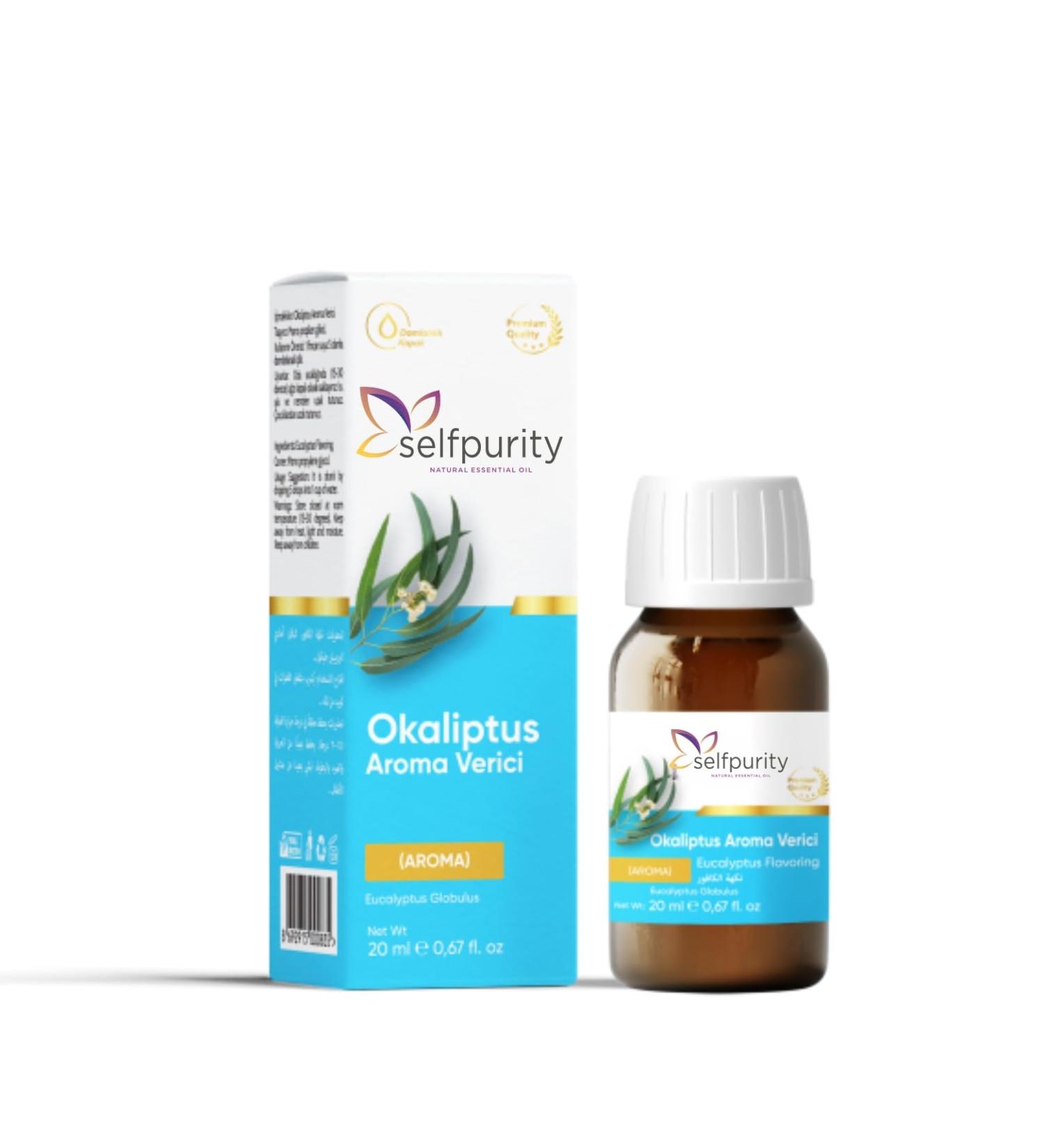 Selfpurity Eucalyptus Essential Oil 100% Pure and Natural Eucalyptus Oil Premium Essential Oils for Hair Care Home Diffusers Skin Aromatherapy Massage and Moisturizers 20 ml (0.68 fl oz) - Buy Online on GoSupps.com