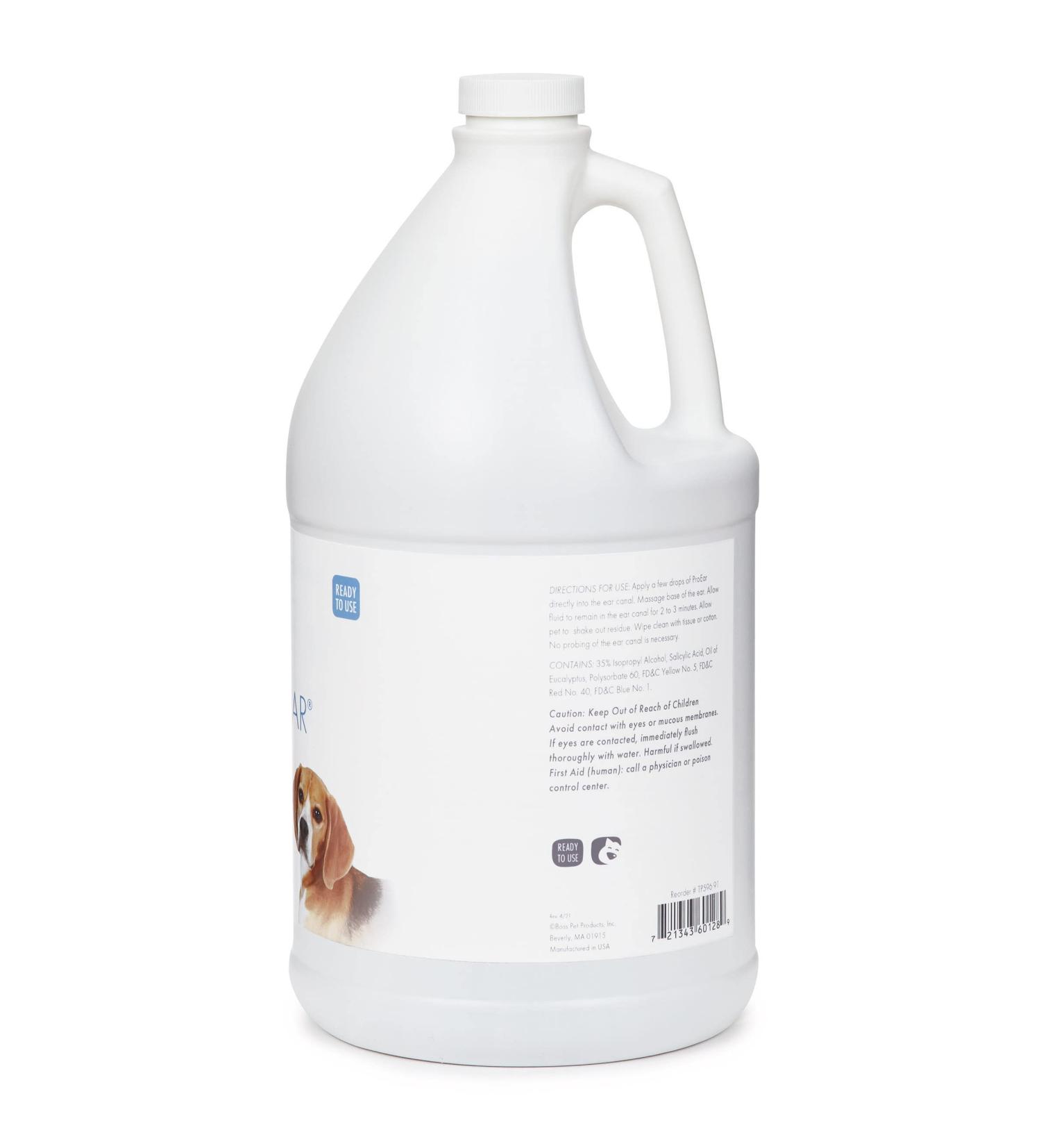 ProEar Professional Medicated Ear Cleaner 1-Gallon - Effective Solution for Dog and Cat Ear Cleaning - Buy Online on GoSupps.com