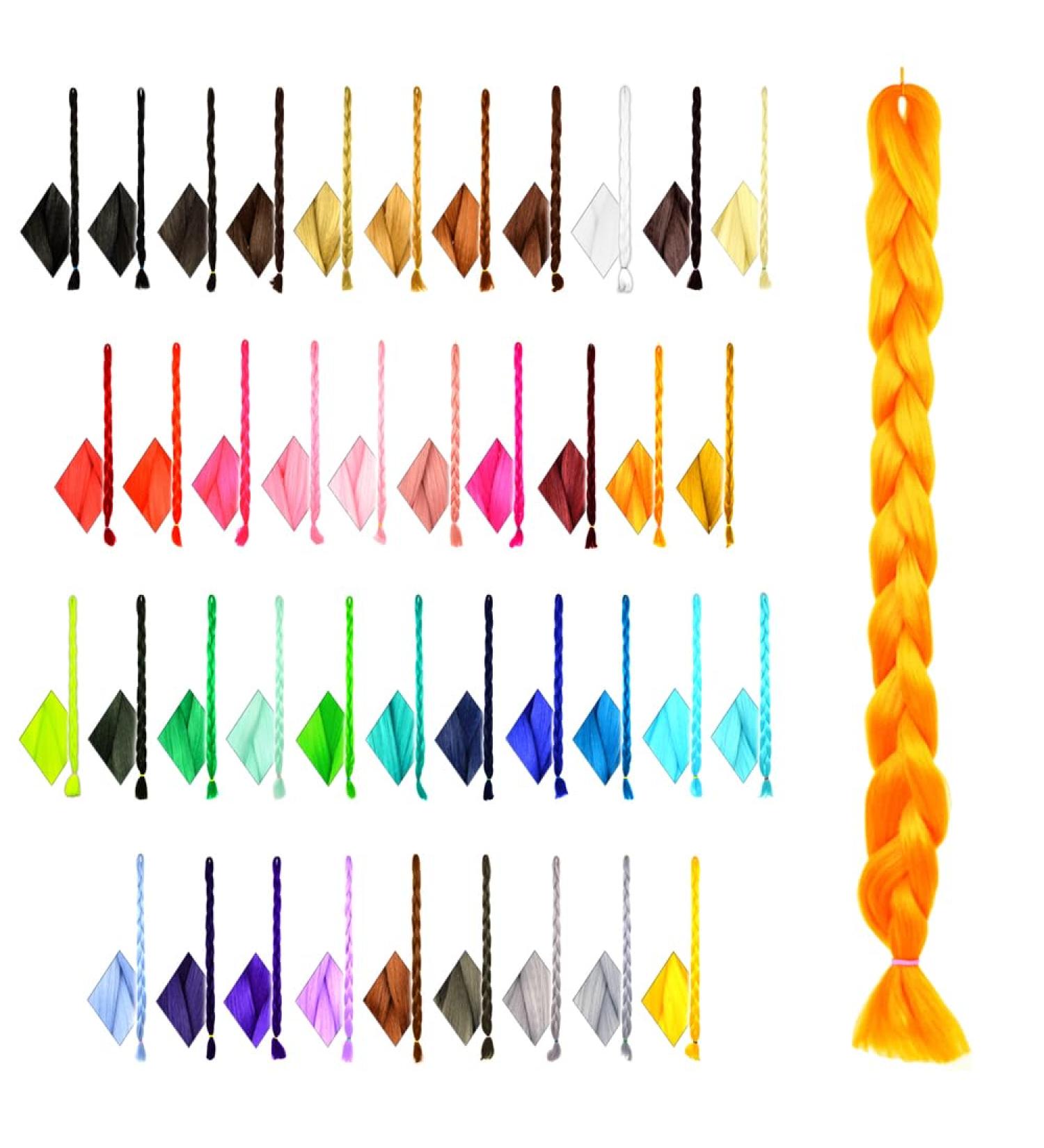 Premium 2m Orange Braid Hair for Rasta Dreads Twists & Box Braids - Mybraids Hair Extensions - Buy Online on GoSupps.com