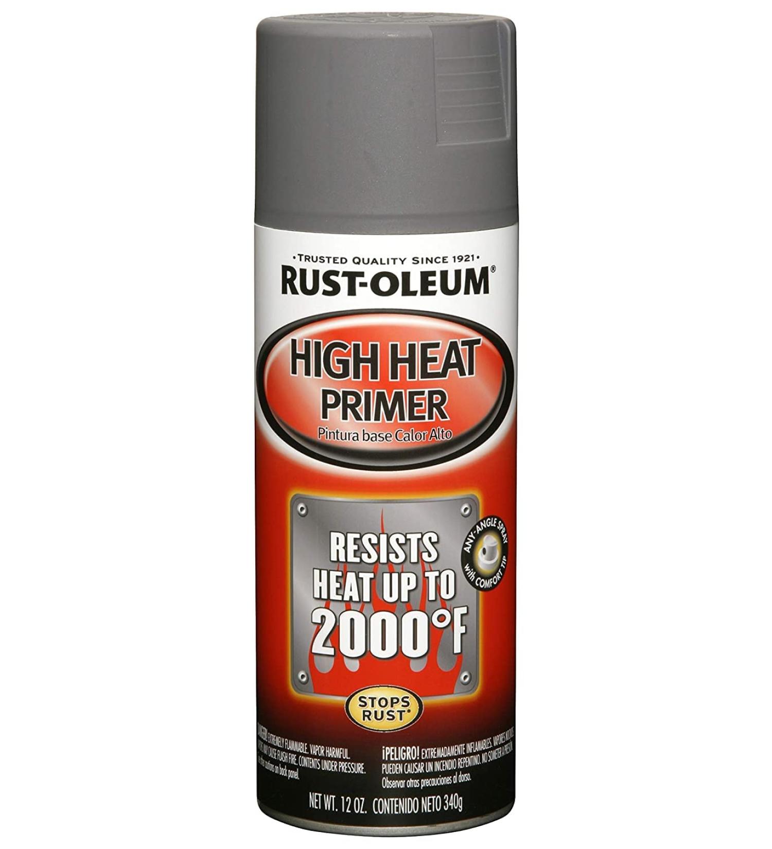 Rust-Oleum 249340 Automotive High Heat Primer Spray Paint 12 oz - Gray | Pack of 1 - Buy Online on GoSupps.com