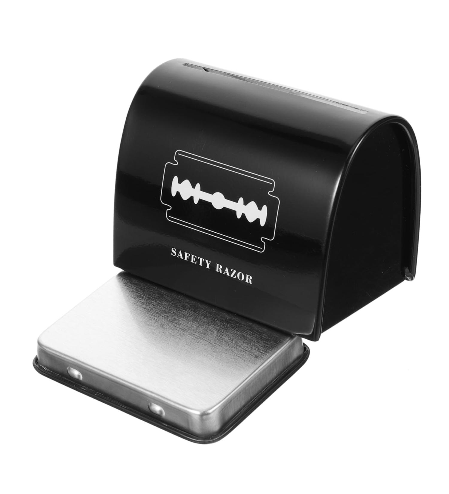 Frcolor Razor Bing Bank - Rustproof Steel Hairdressing Blade Disposal Container for Safe & Easy Waste Management - Buy Online on GoSupps.com