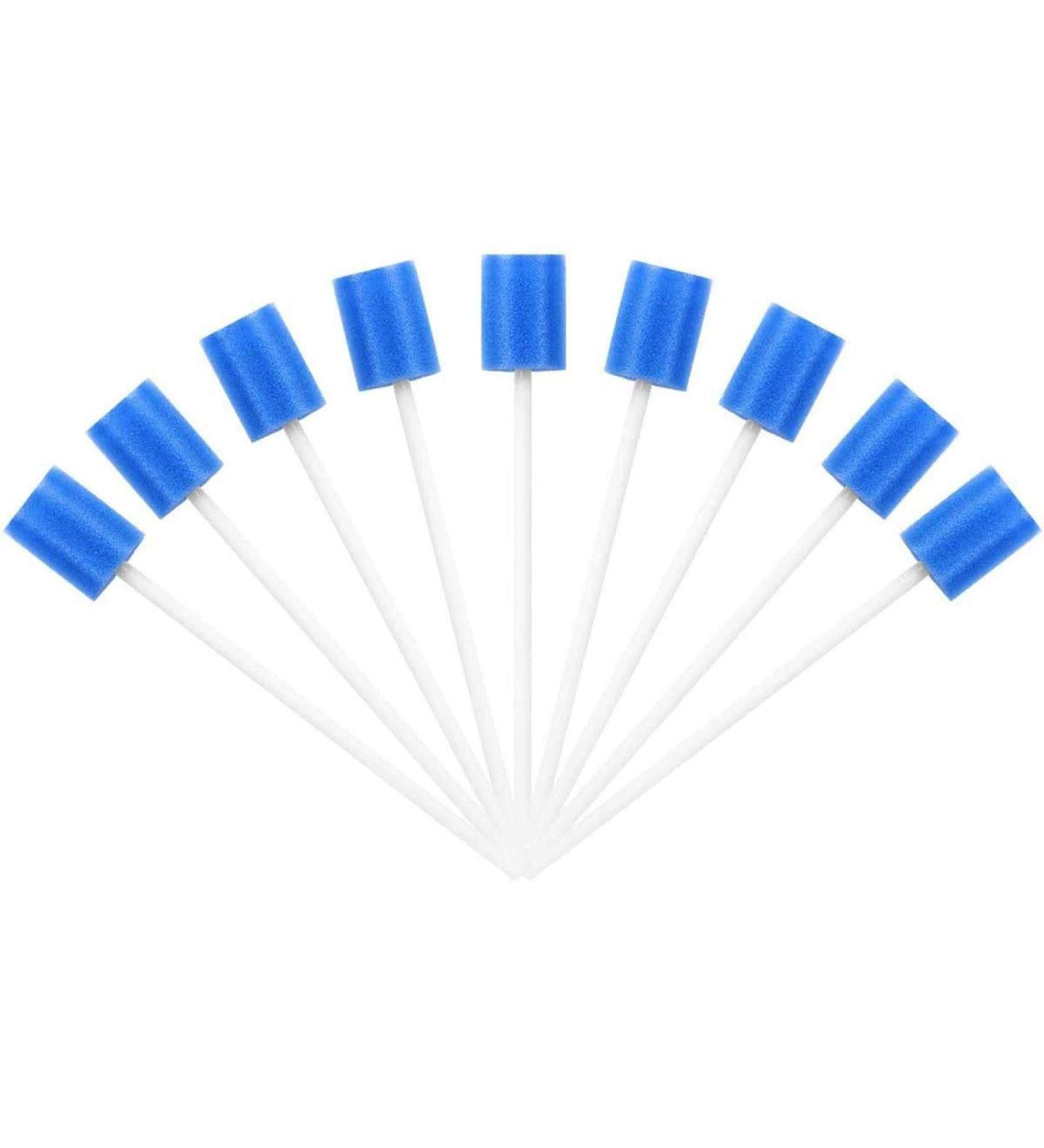 Oral Disposable Blue Care Sponge Sticks - Pack of 100 | Tools & Home Improvement - International Shipping - Buy Online on GoSupps.com