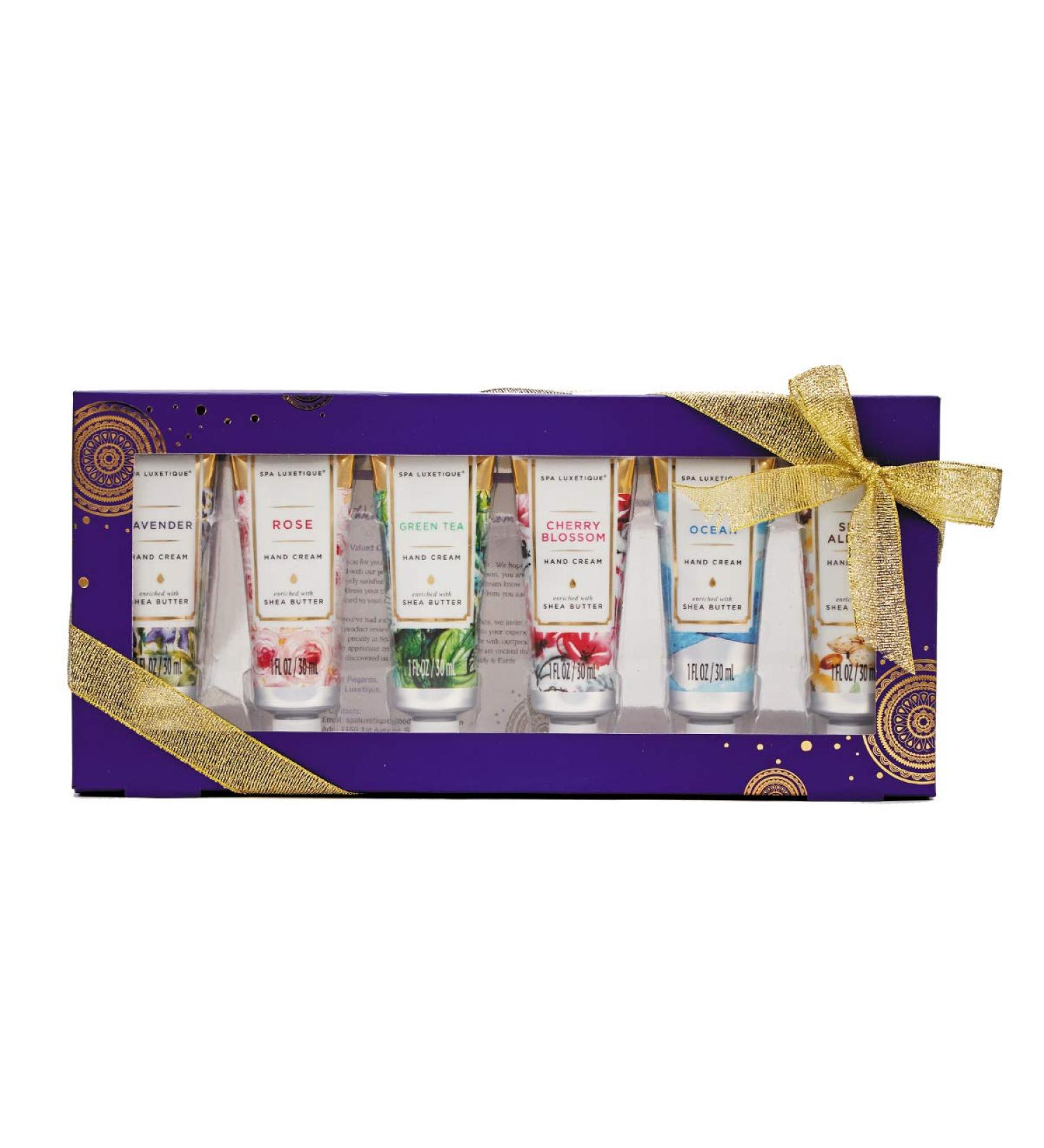 Spa Luxetique Hand Cream Gift Set for Women - Travel Size Lotion with Aloe and Vitamin E - Scented Mini Hand Lotions (6 x 1.0oz) - Buy Online on GoSupps.com