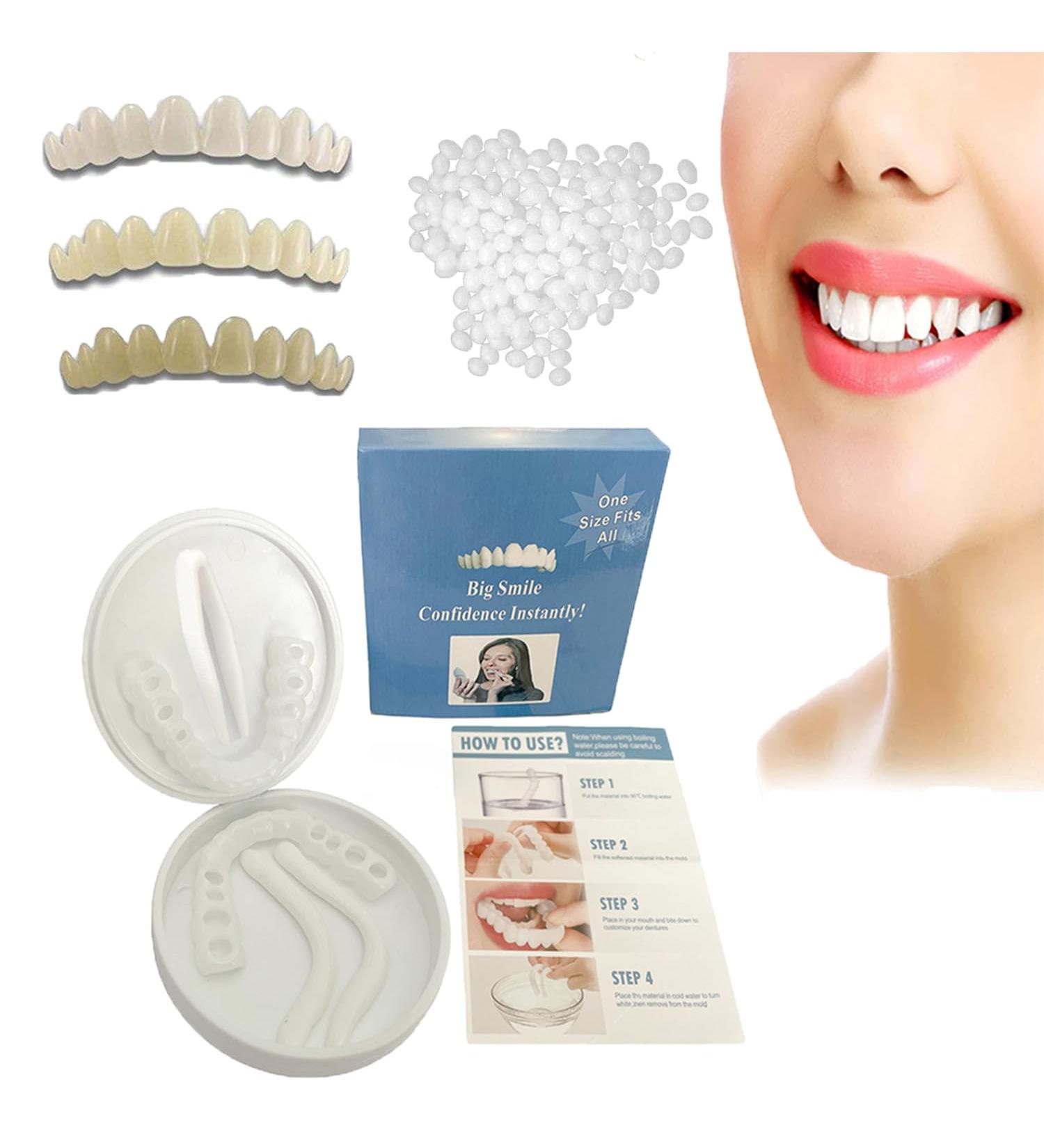 Fake Tooth Repair Kits for Filling The Missing Broken Tooth and Gaps-Moldable Fake Teeth and Thermal Beads Replacement Kits - Buy Online on GoSupps.com