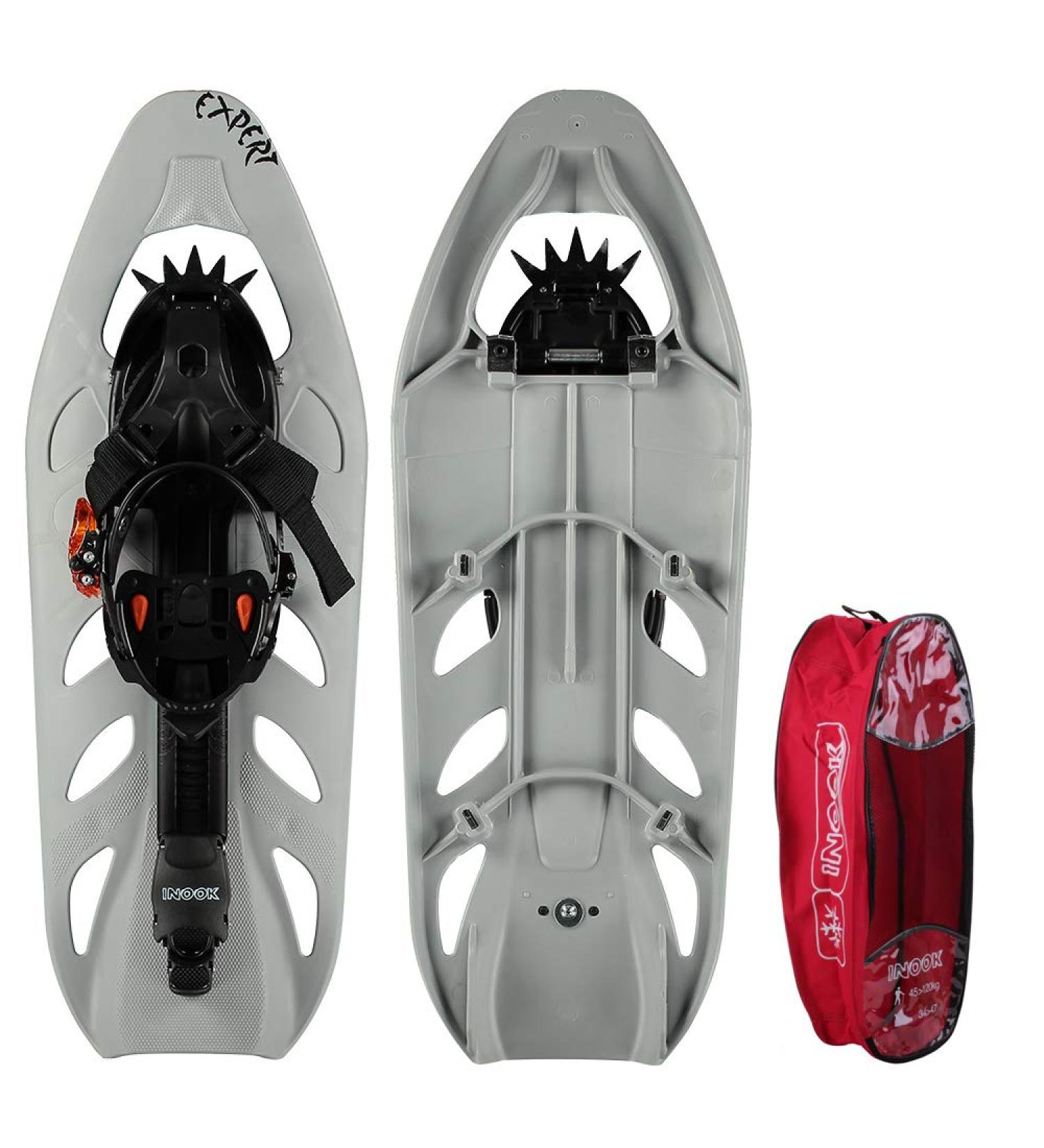 Inook Expert Snowshoes - Adjustable EU 36-47 | Snowshoe Set with Carrying Bag & Patented Features - Buy Online on GoSupps.com