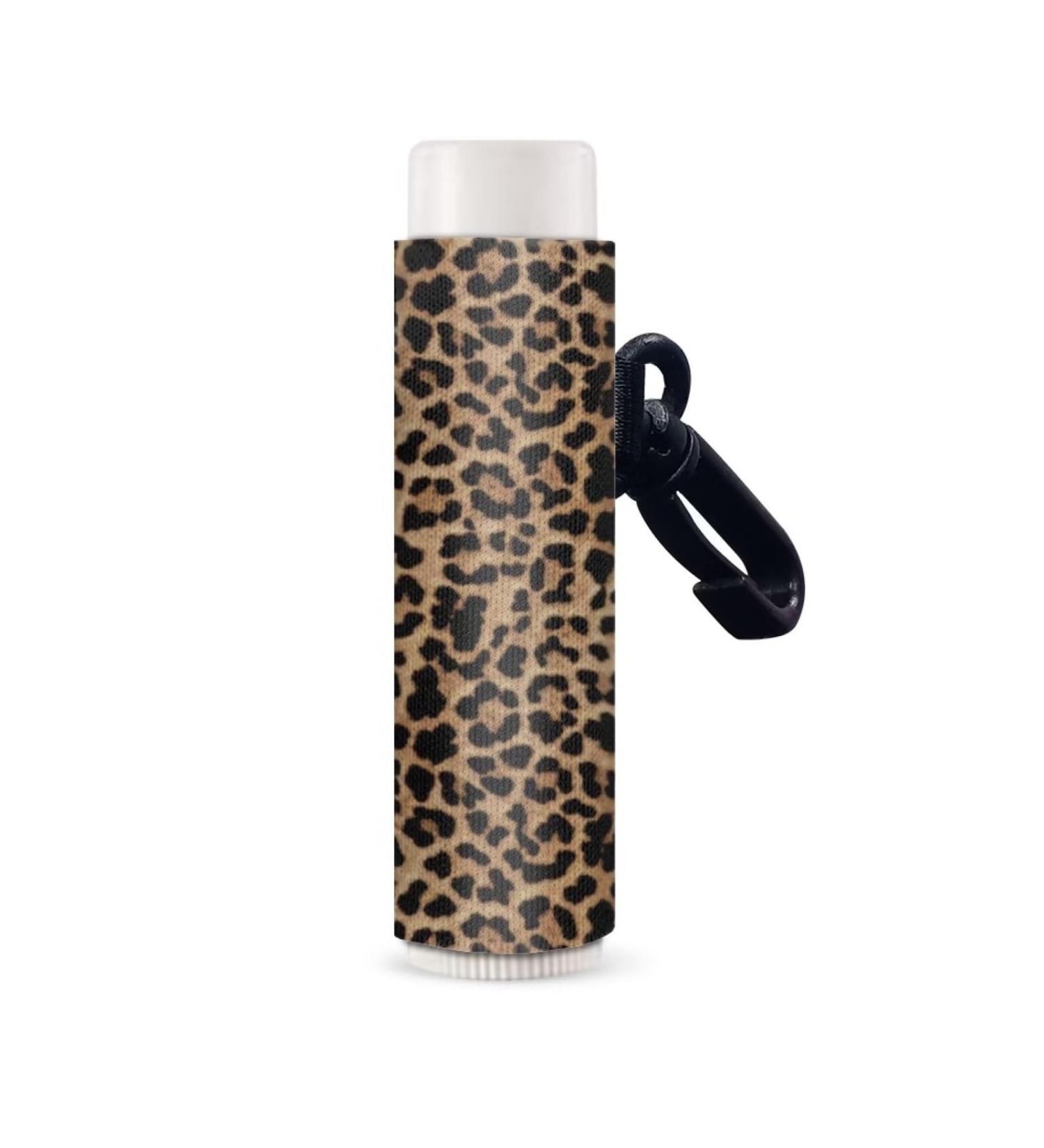 SCRAWLGOD Vintage Leopard Print Lip Balm Holder Keychain Portable Lip Balm Sleeve keychain Chapstick Holder Secure and Nice Hand Feeling Set of 2 Vintage Leopard Print 2 - Buy Online on GoSupps.com