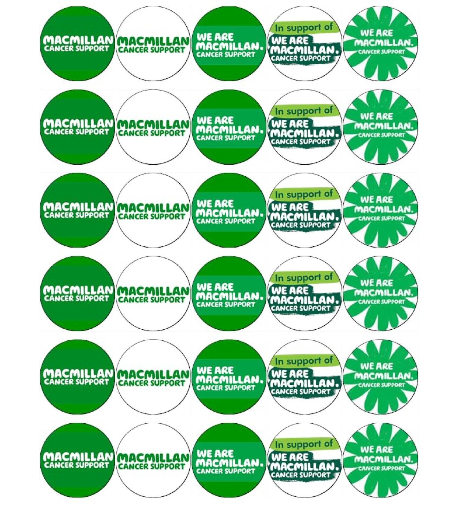 Macmillan Coffee Morning Fundraising Cancer Support Cupcake Toppers Edible Wafer Paper Fairy Cake Toppers Cake Decorations