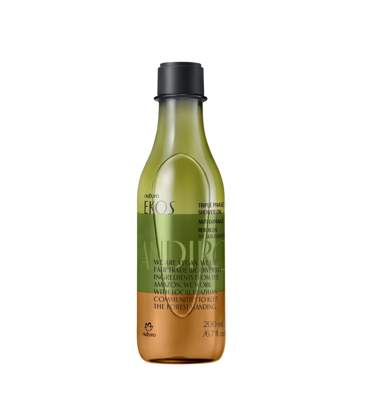 NATURA Ekos Andiroba Triple-Phase Shower Oil - 200ml | Moisturizing Body Wash - Buy Online on GoSupps.com