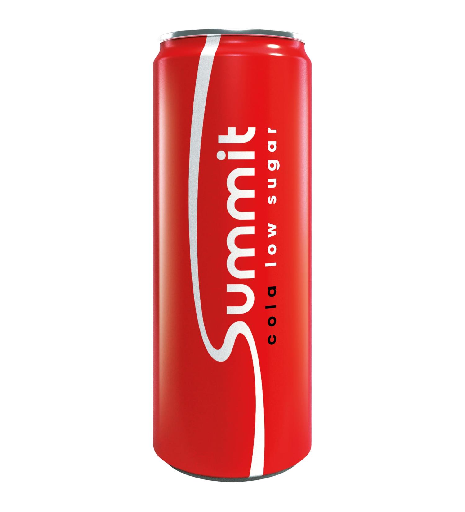 Buy Summit Cola Low Calorie 24x25cl - Refreshing Full-Taste Cola for Conscious Enjoyment | International Shipping Available - Buy Online on GoSupps.com