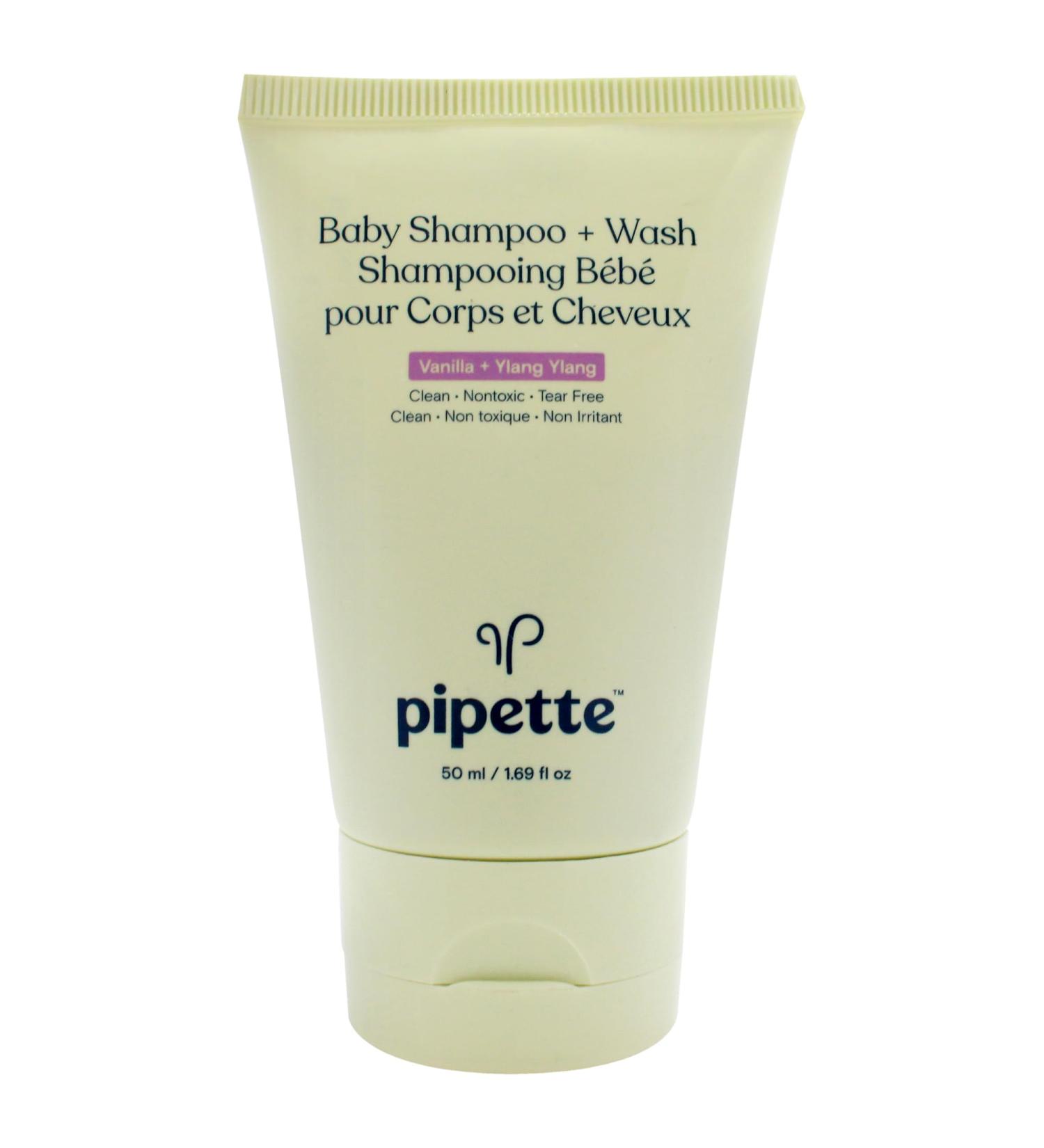 Baby Shampo Plus Wash - Vanilla Plus Ylang Ylang by Pipette for Kids - 1.69 oz Shampoo - Buy Online on GoSupps.com