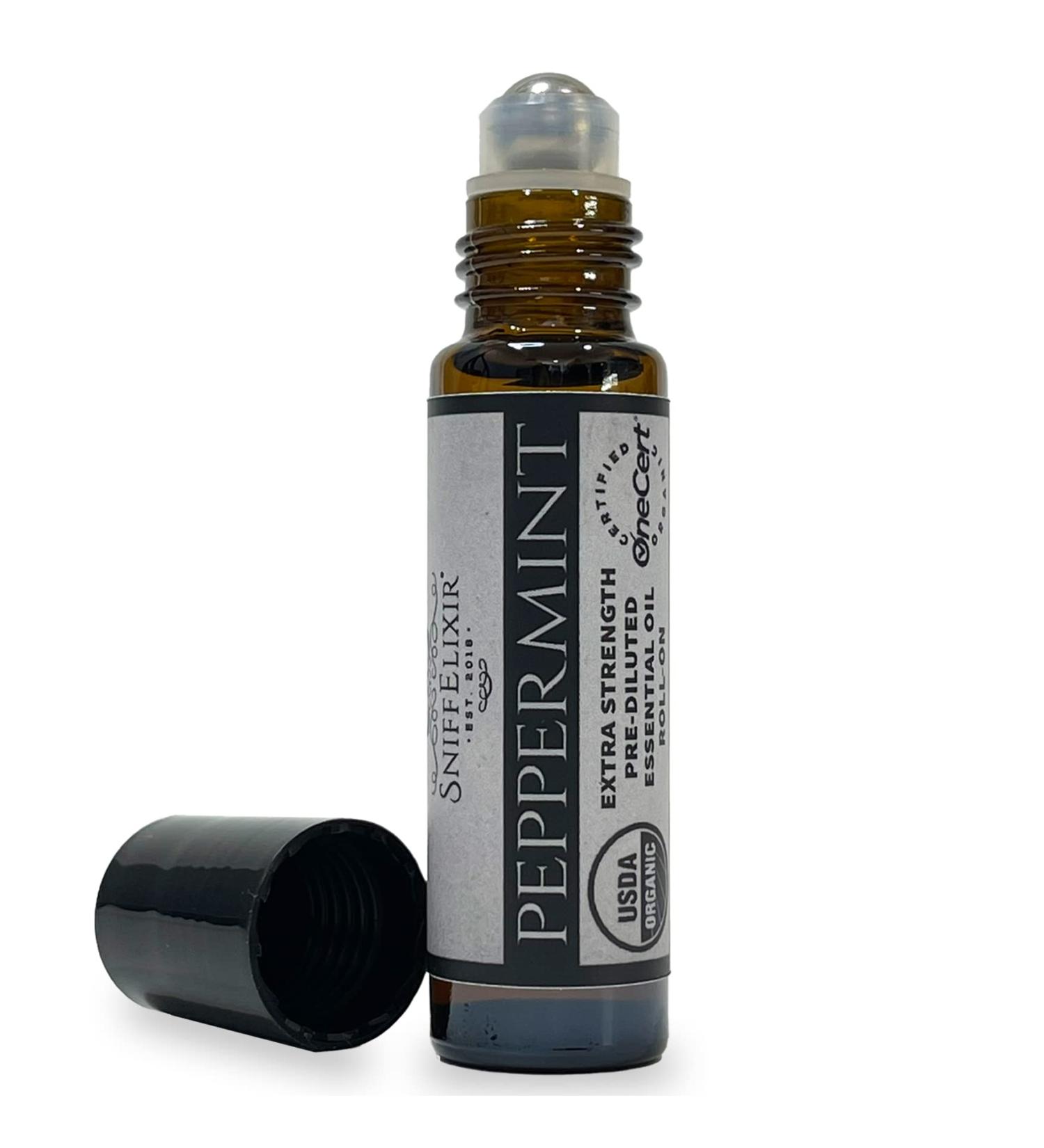 Organic Peppermint & Hemp Seed Oil Rollon for Headache & Pain Relief - Metal Rollerball - Made in USA - Buy Online on GoSupps.com