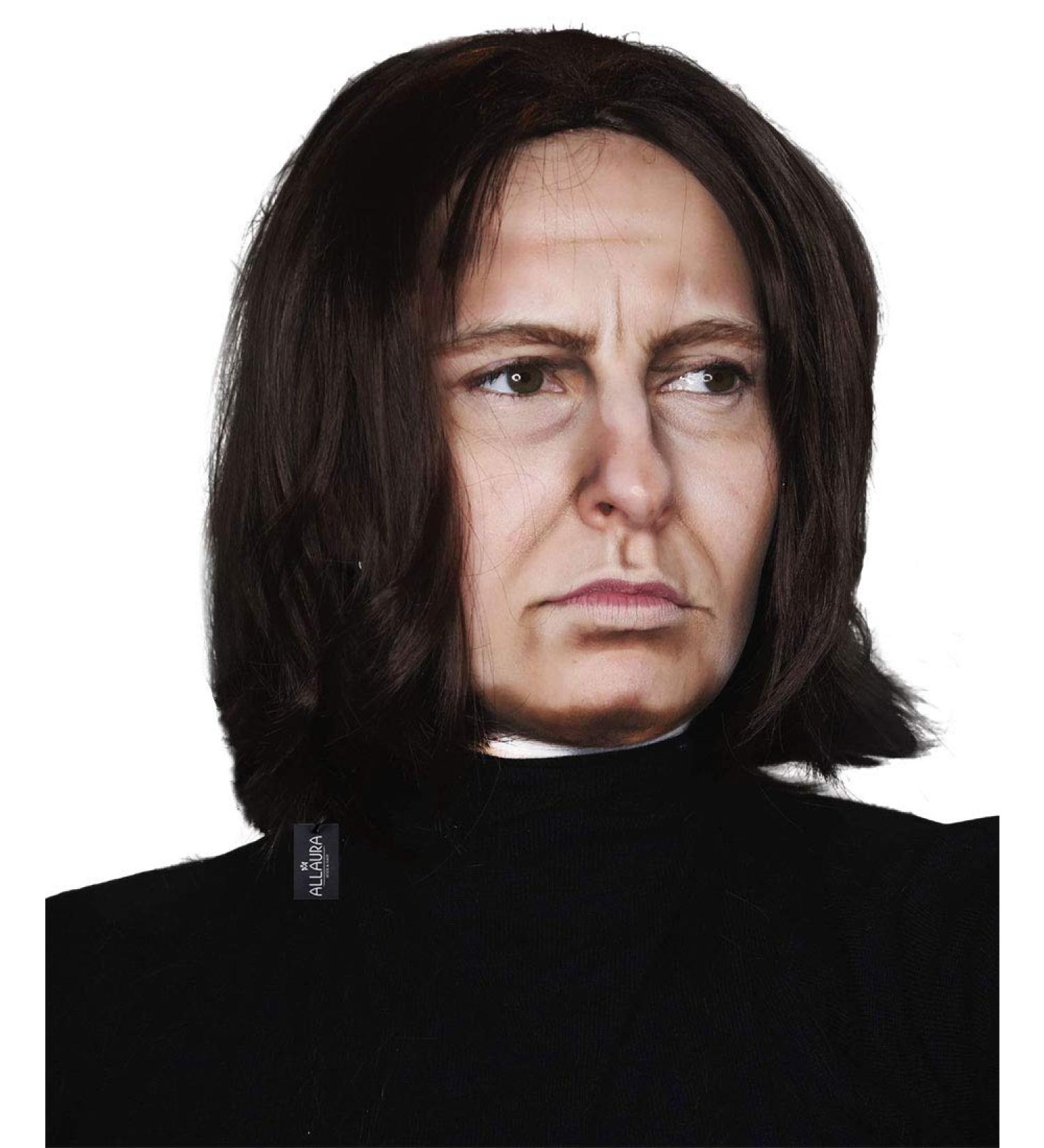 ALLAURA - Dark Professor Severus Wizard Costume Wig Long Black Mens Wigs Michael Vincent Jackson Vega For Adults - One Size Dark Professor Wizard Wig - Buy Online on GoSupps.com