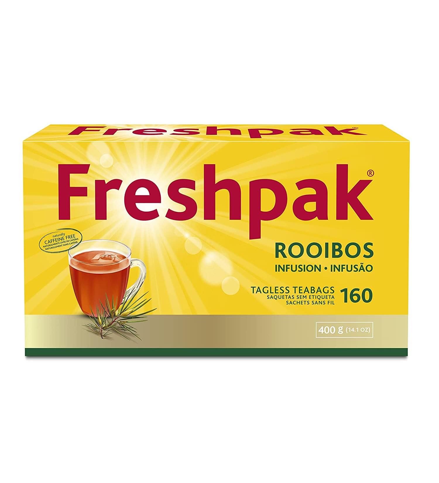 Freshpak Rooibos Tea - 40 Teabags | Premium Quality South African Herbal Tea - Buy Online on GoSupps.com