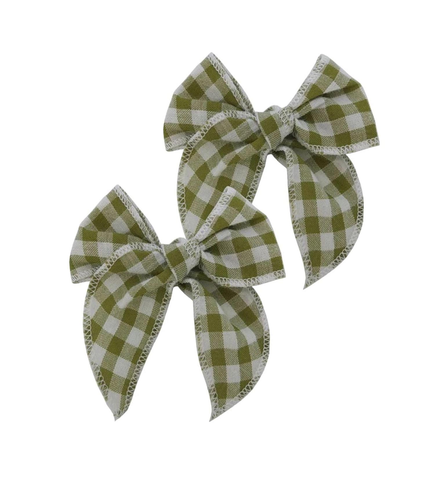 New 2025 2 Pcs Mini Fable Bow Hair Clips For Toddler New For Fashion Cotton Linen Hair Bows Barrettes Hairbow Accessories Hairgrips Jewelry Fashion Accessories Creative Gift - Buy Online on GoSupps.com