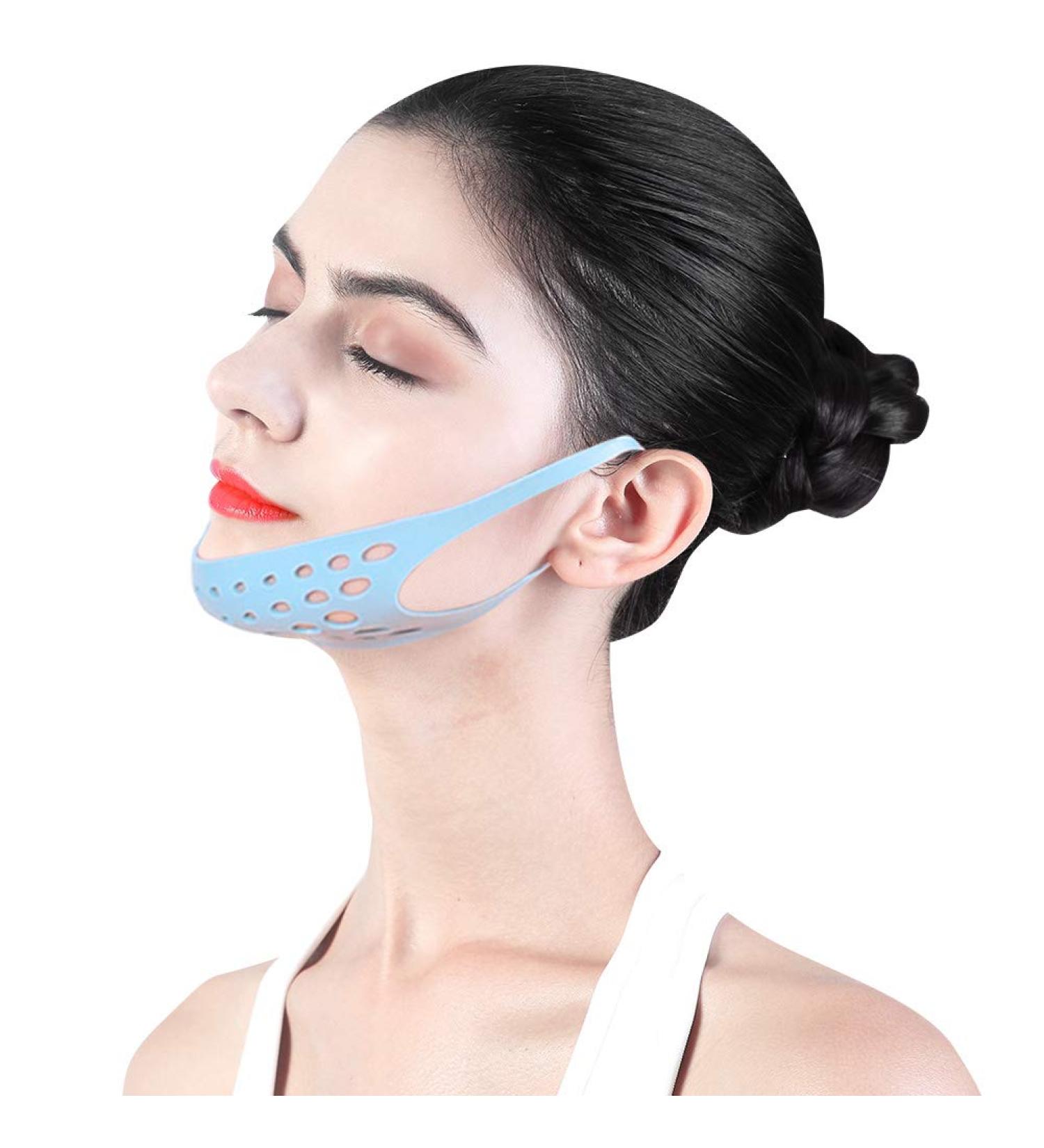 V-Line Facial Mask for Weight Loss Wrinkle Reduction & Rejuvenation | Anti-Double Chin Bandage - Buy Online on GoSupps.com
