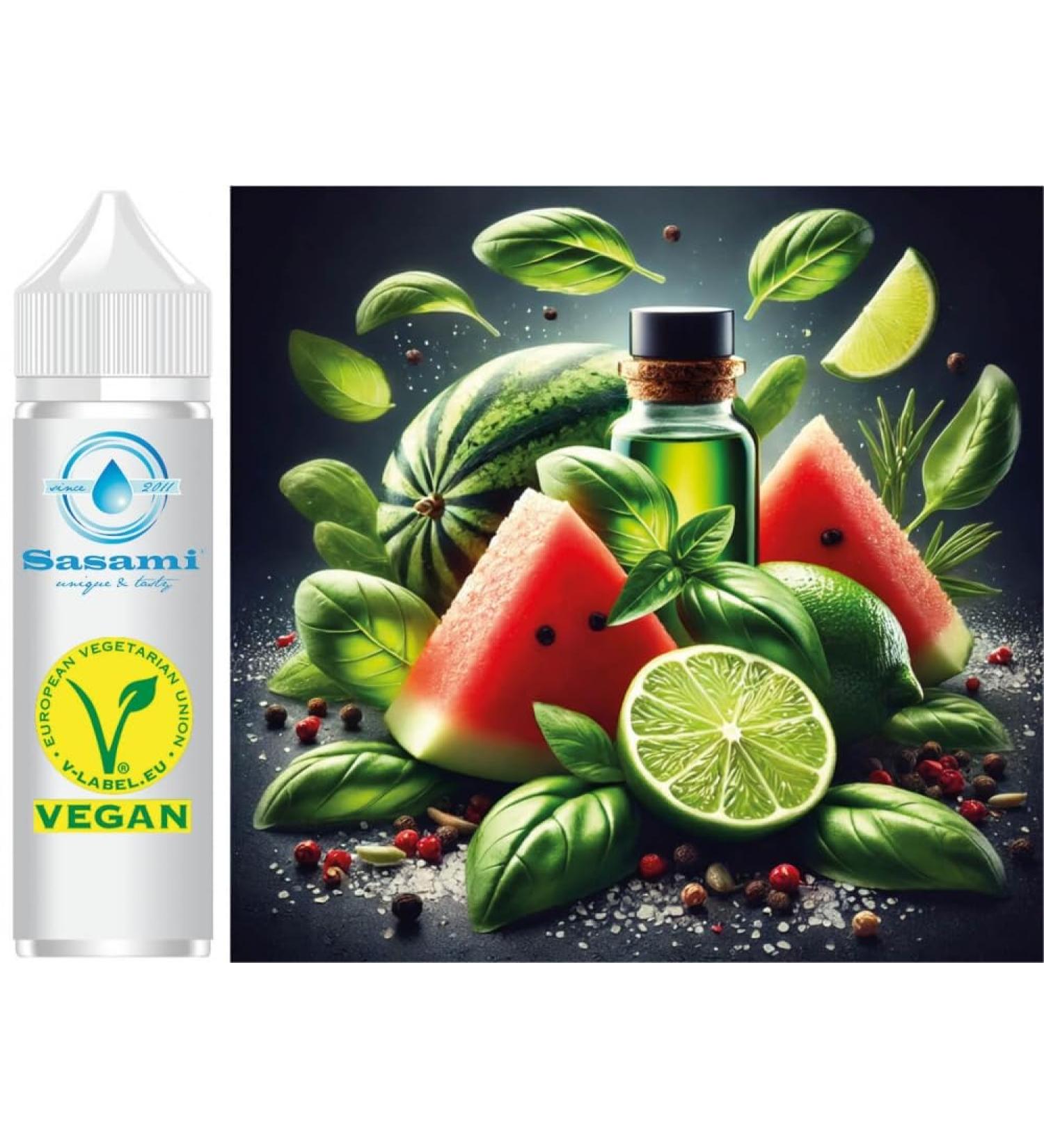 Melon Mist Watermelon Basil Lime Vegan Flavour Concentrate Sasami - 10ml