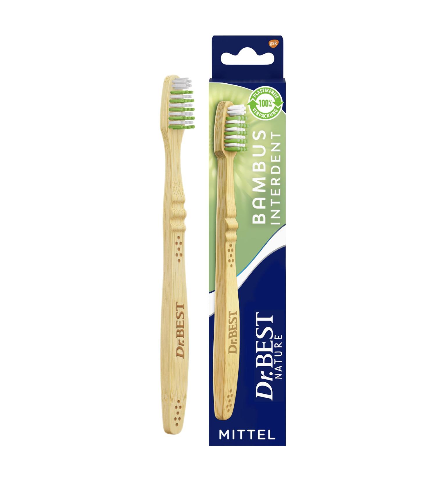 Buy Dr. Best Nature Bamboo Interdent Toothbrush - Medium (1 Pack) | Sustainable Quality for International Shipping - Buy Online on GoSupps.com