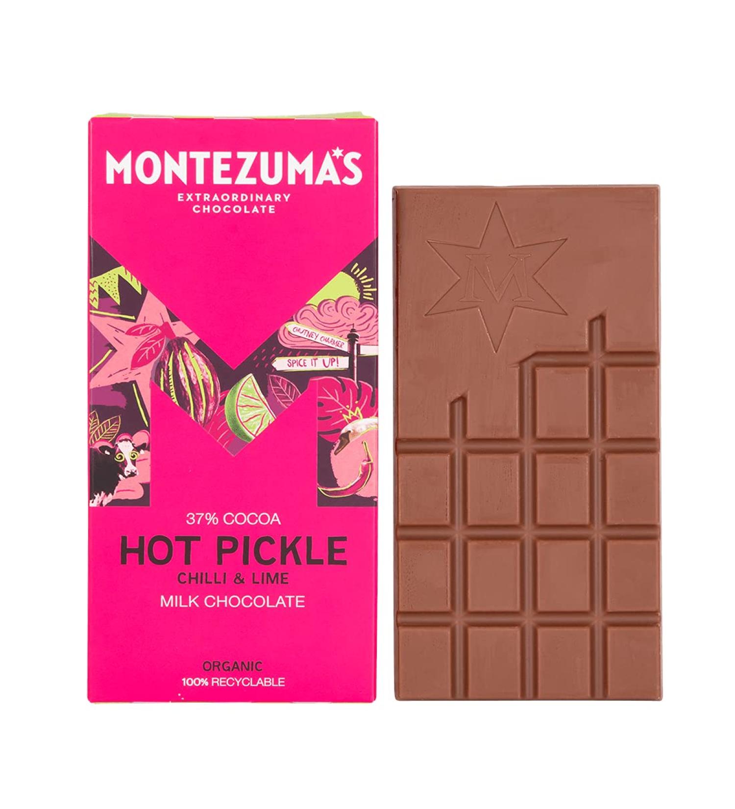 Montezuma Montezuma'S | Milk Chocolate Chilli & Lime | 10 x 100g