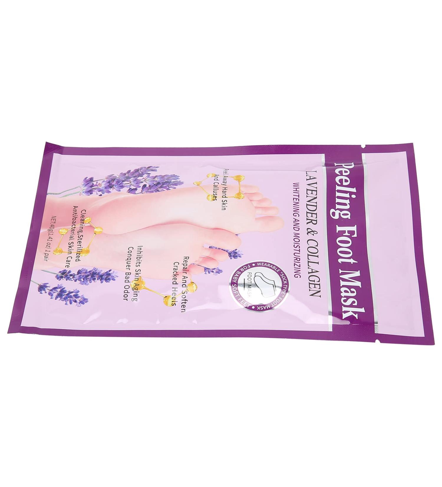 Foot Mask Exfoliating Feet Mask Natural Ingredients Safe Use for Home - Buy Online on GoSupps.com