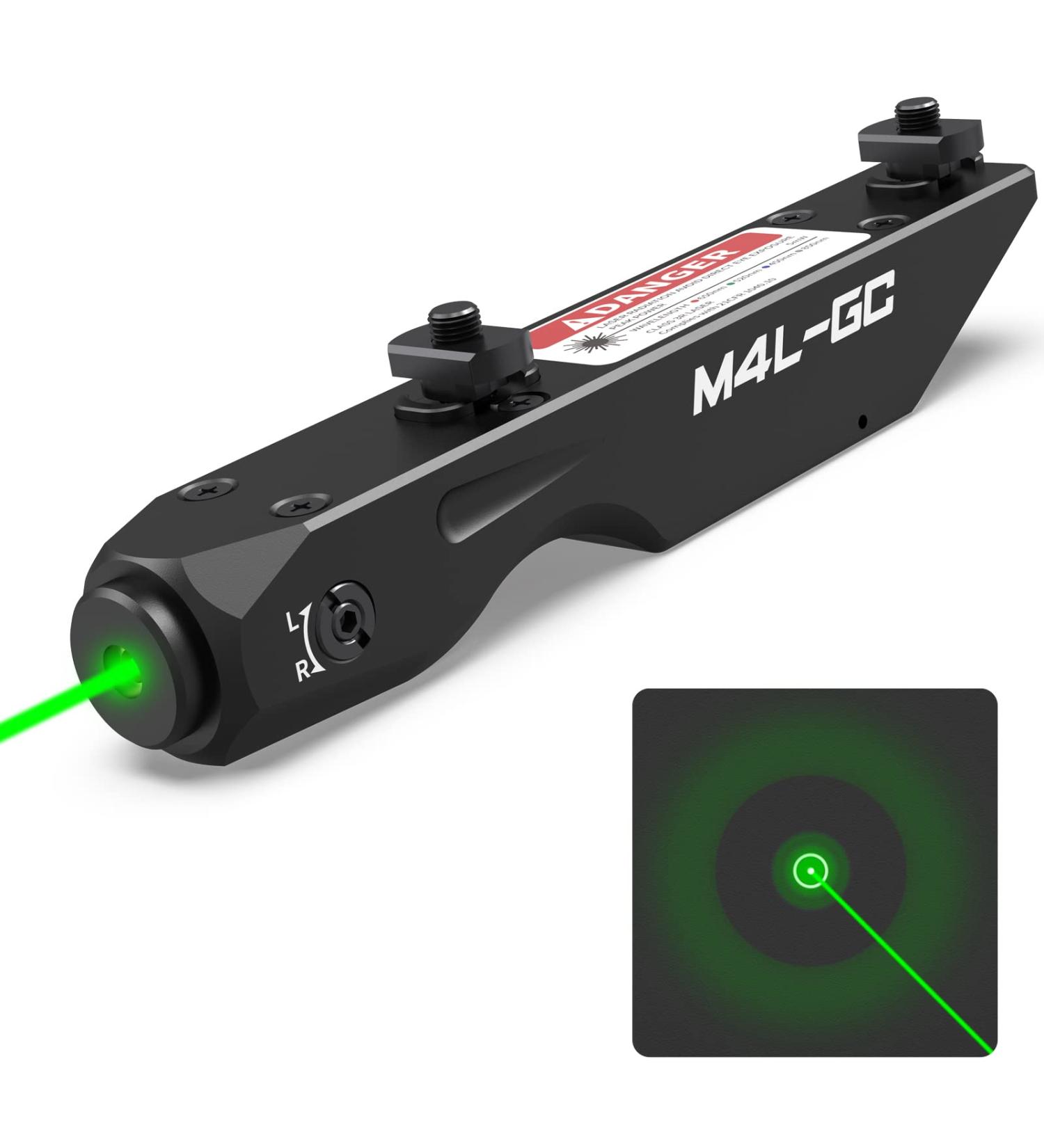 Votatu M4L-GC Circle Dot Green Laser Sight | M-Lok Rail | Tactical Rifle Laser with Strobe | Rechargeable - Buy Online on GoSupps.com