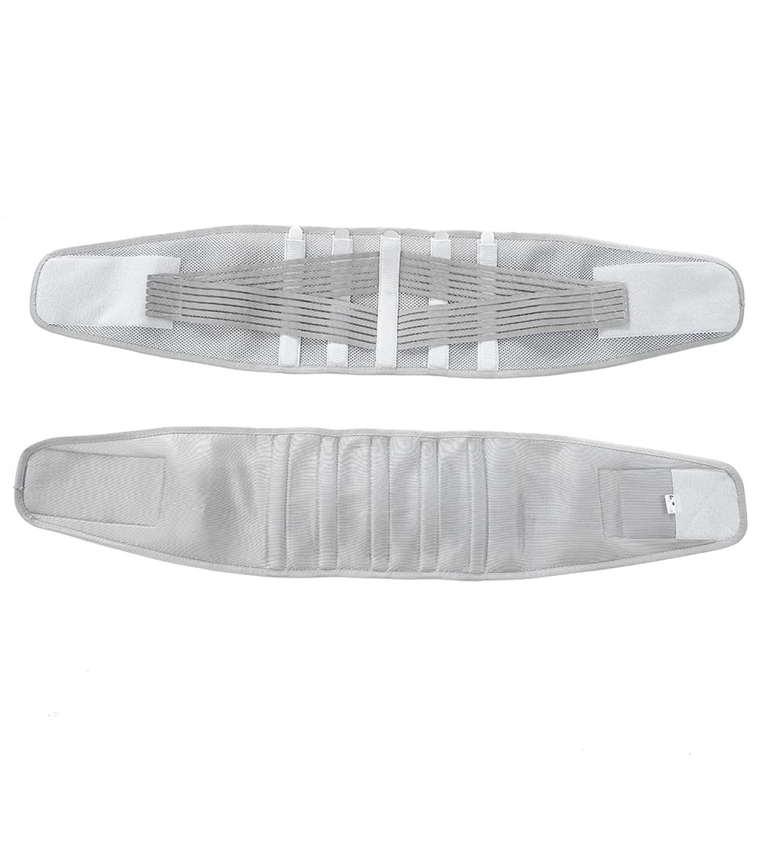 Anggrek Lumbar Support Belt - Adjustable Compression Waist Support for Men & Women | Breathable Lordosis Pain Relief (Gray L) - Buy Online on GoSupps.com