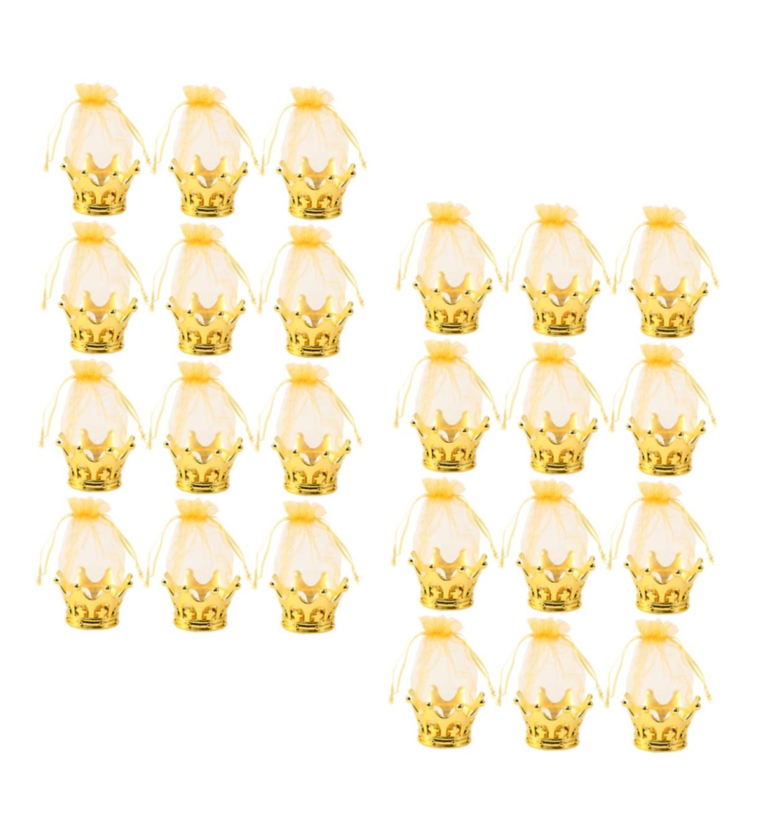 NUOBESTY 24pcs Crown Wedding Candy Gauze Bag Candy Bags Cookie Container Yarn Bags Storage Box Cake - Buy Online on GoSupps.com