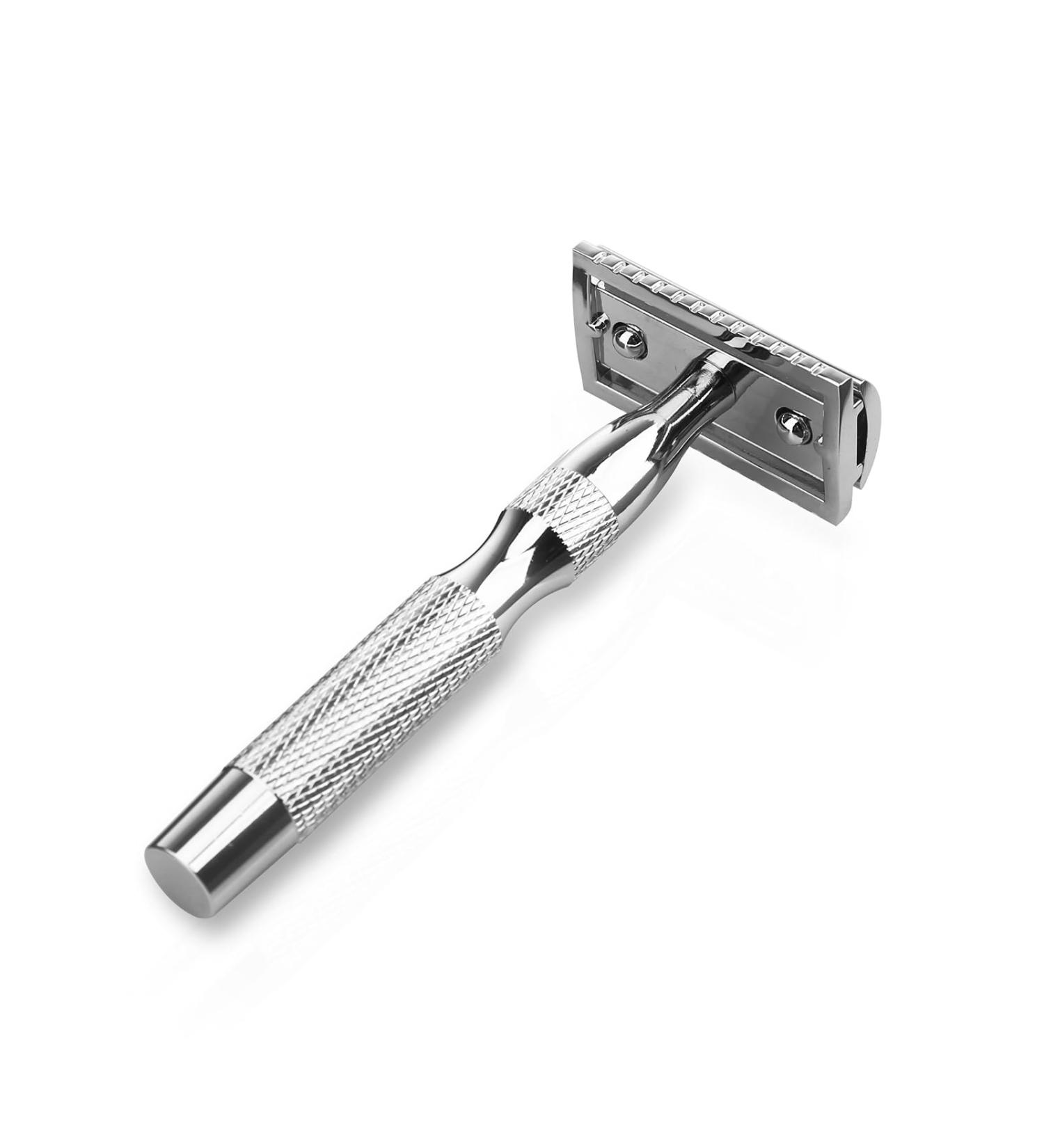 CSB Classic Double Edge Safety Razor - Reusable Chrome Metal DE Razor for Men & Women - Perfect for Smooth Shaving Worldwide - Buy Online on GoSupps.com