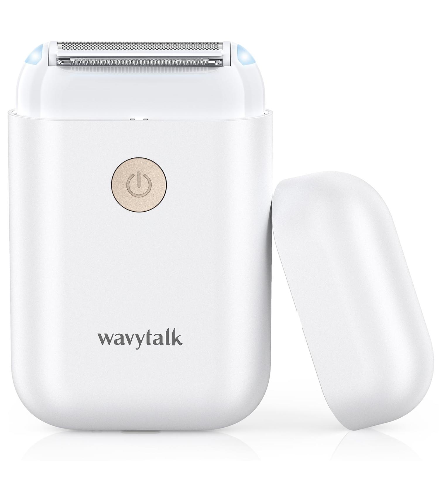Wavytalk Electric Shaver for Women - USB Rechargeable Bikini Trimmer & Razor for Legs Underarm & Sensitive Areas - Cordless with Detachable Head & LED Lights (White - Buy Online on GoSupps.com