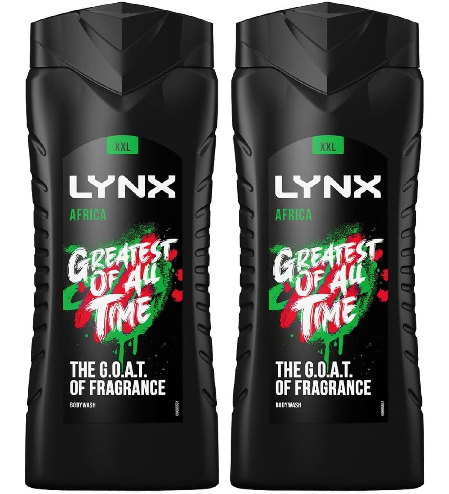 Lynx AFRICA REFRESHING Shower Gel - Pack of 2 - 17.6 Fl Oz. - Buy Online on GoSupps.com