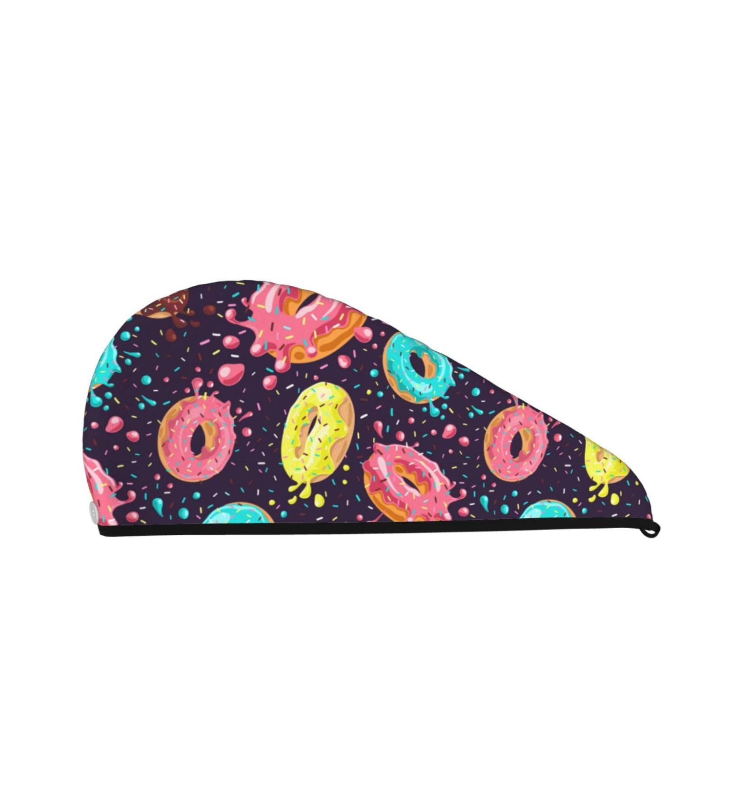 Donuts1 Microfiber Hair Towel Wrap - Soft Super Absorbent Coral Velvet for Long Curly & Thick Hair | Quick Dry Solution for Women - Buy Online on GoSupps.com