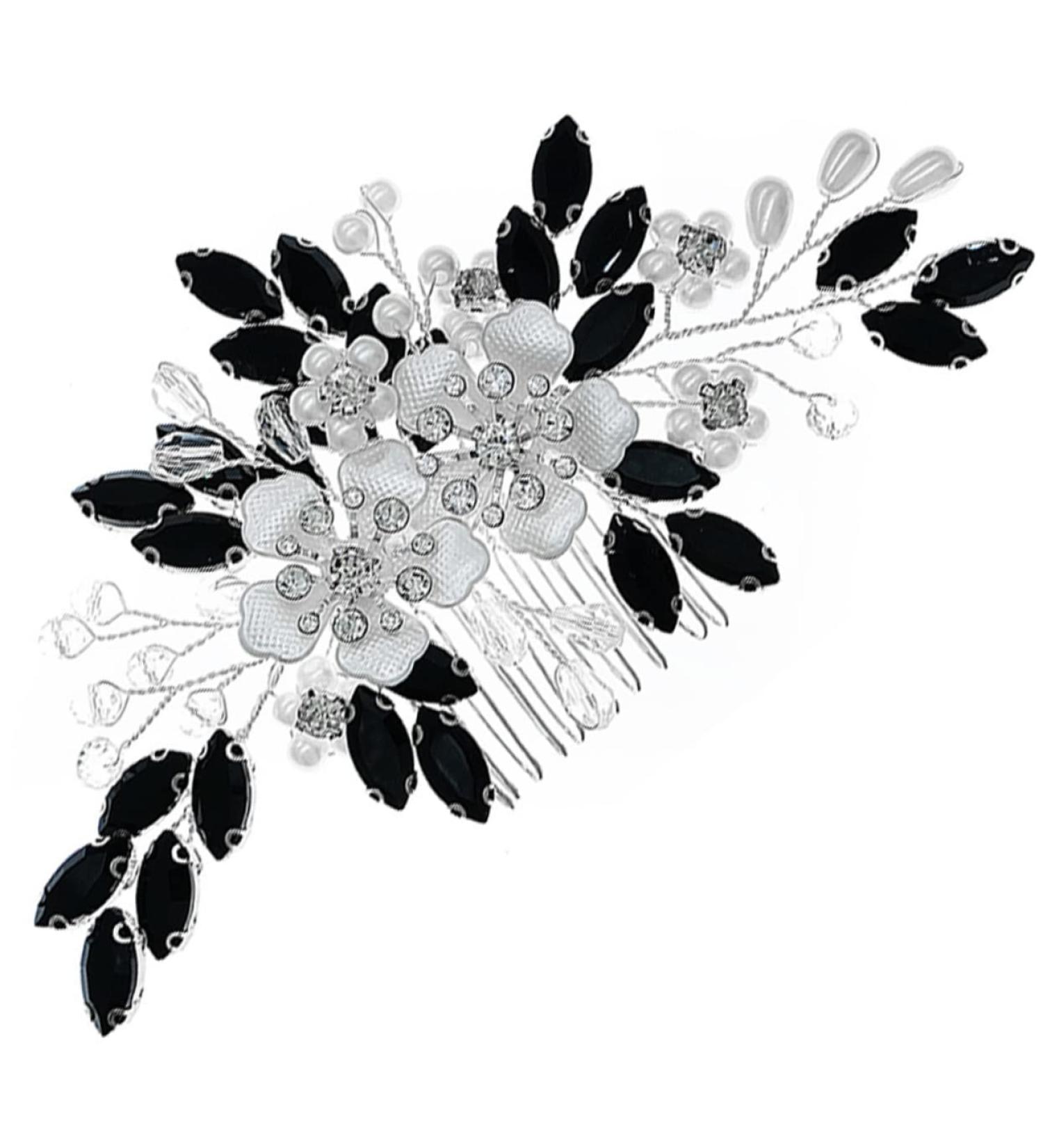 FRCOLOR pearl flower comb wedding hair accessories Wedding hair side comb Bride hair side comb Hair fork wedding decoration reusable headdress girl rhinestones party supplies bridesmaid - Buy Online on GoSupps.com