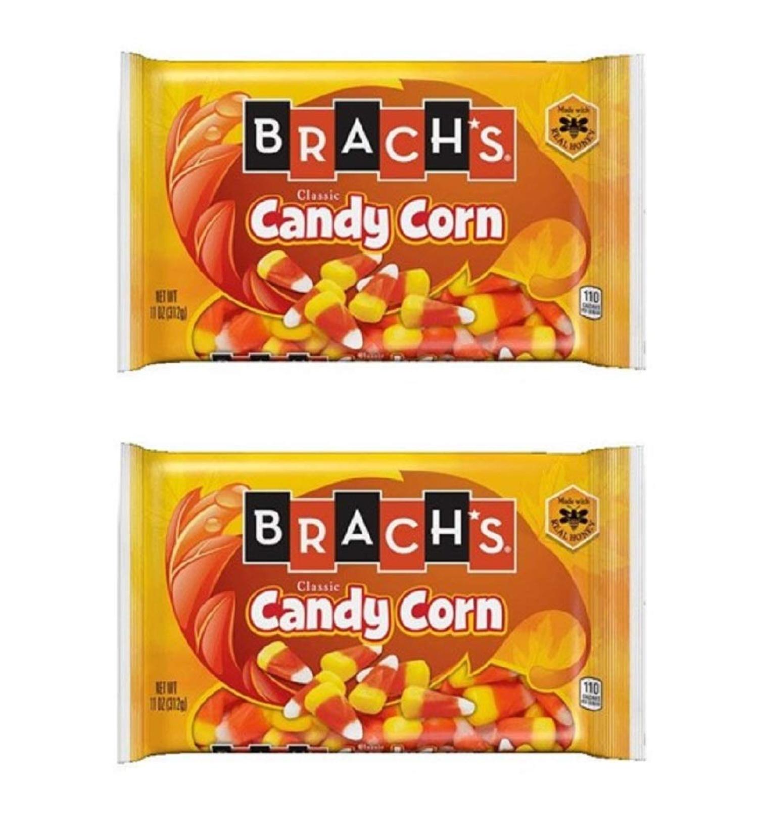 Brach's Classic Candy Corn Fall Halloween Thanksgiving - Two 11 Oz (312 g) Bags - (22 Oz / 624 g Total)