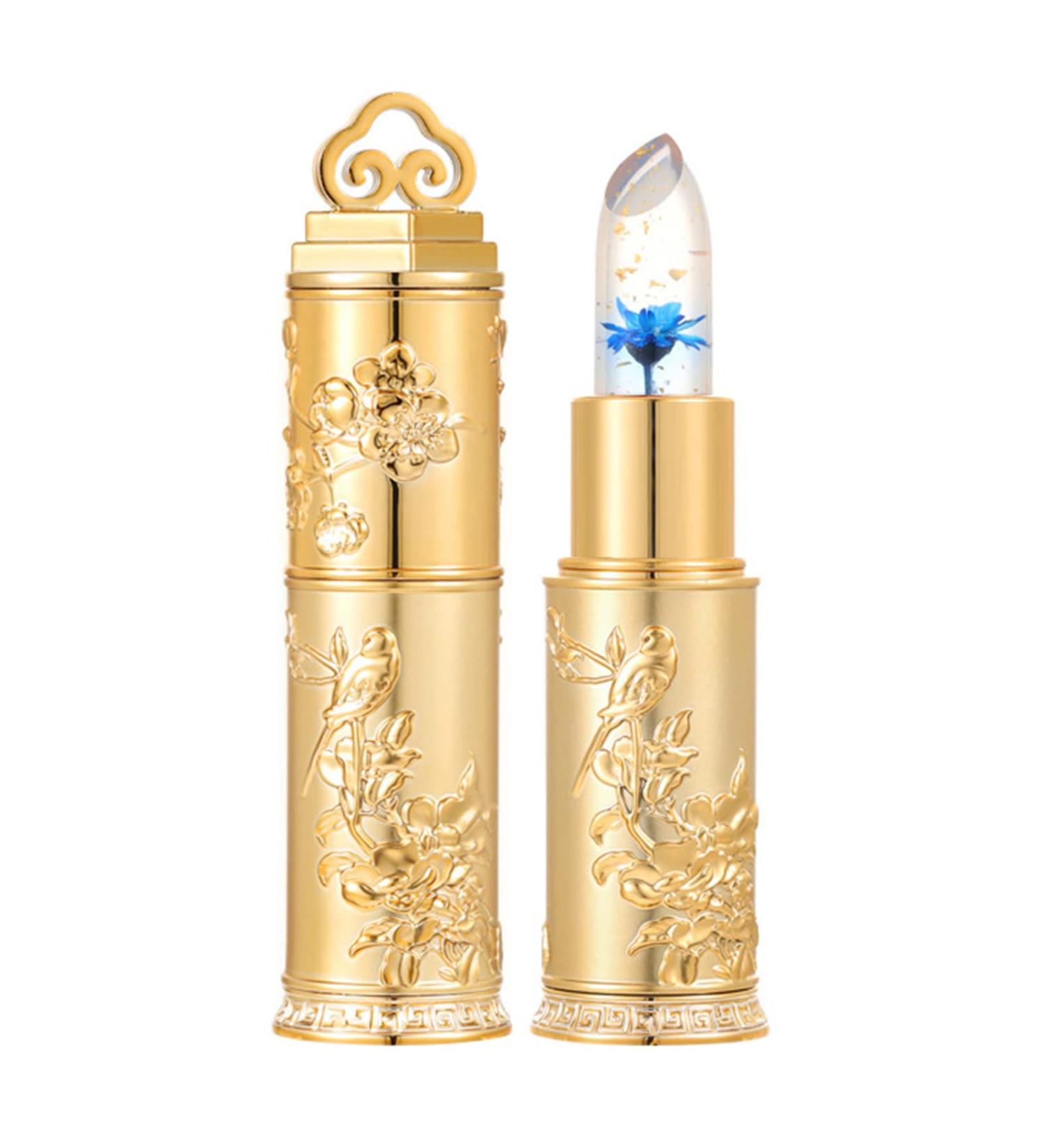 Miaritick Crystal Flower Lip Balm - Color Changing Jelly Flower Lipstick - Long Lasting Nutritious Blue Lip Balm - Perfect Mother's Day Gift - Buy Online on GoSupps.com