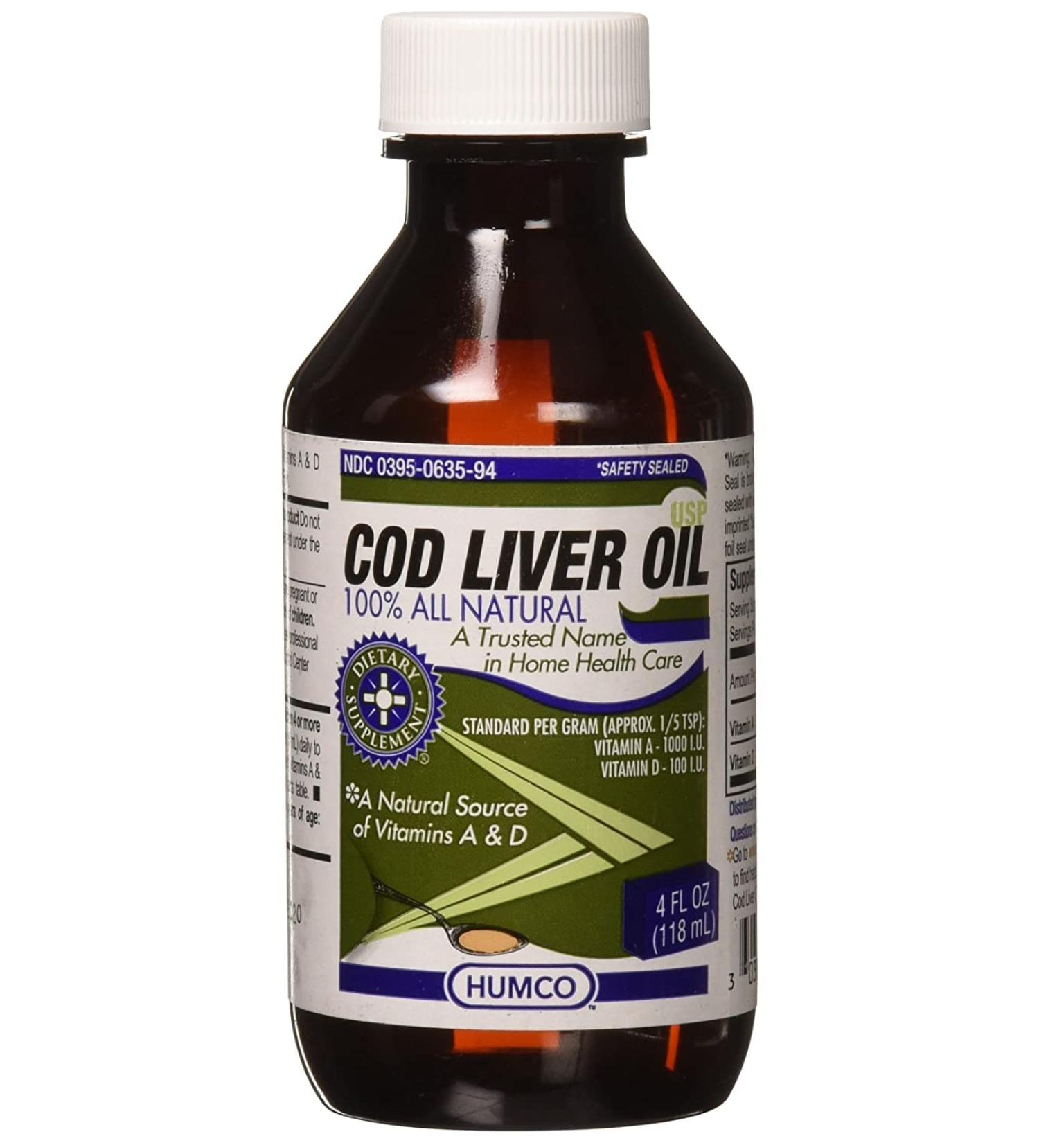 Humco Cod Liver Oil - 4 oz Pack of 3