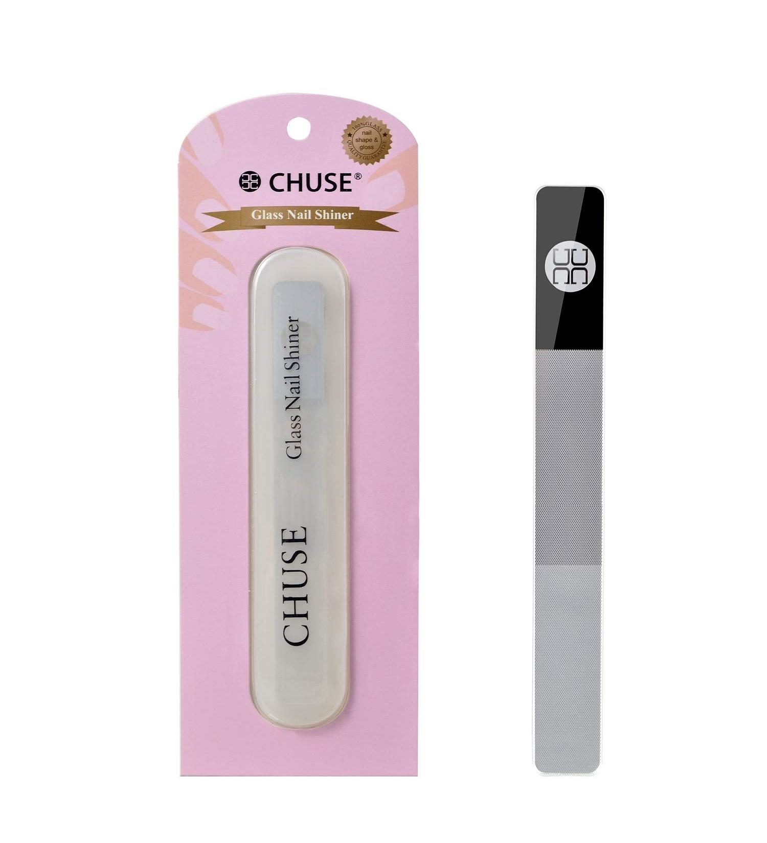 CHUSE Glass Nail Shiner File Durable Nano Crystal Nails Buffers Manicure Tool for Natural and Acrylic Christmas Gift - Buy Online on GoSupps.com