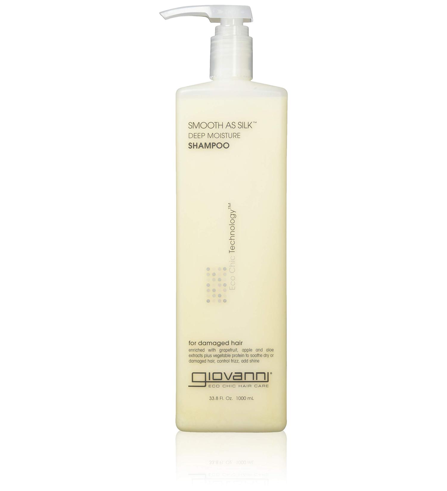 GIOVANNI COSMETICS- Eco Chic Smooth As Silk Shampoo- Deep Moisture For Damaged Hair (33.8 Fl. Ounce)