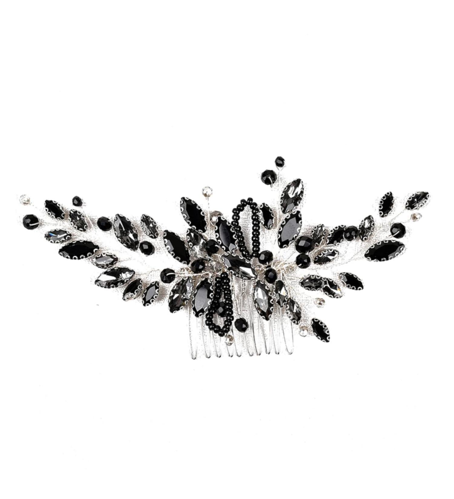 Ipetboom Hair Comb Bridal Tiara Flower Hair Bridal Headpieces Bridal Hair Decor Rhinestone Wedding Headpiece Crystal Hair Accessories Bridal Hair Accessories Plastic Bride Decorate Manual - Buy Online on GoSupps.com