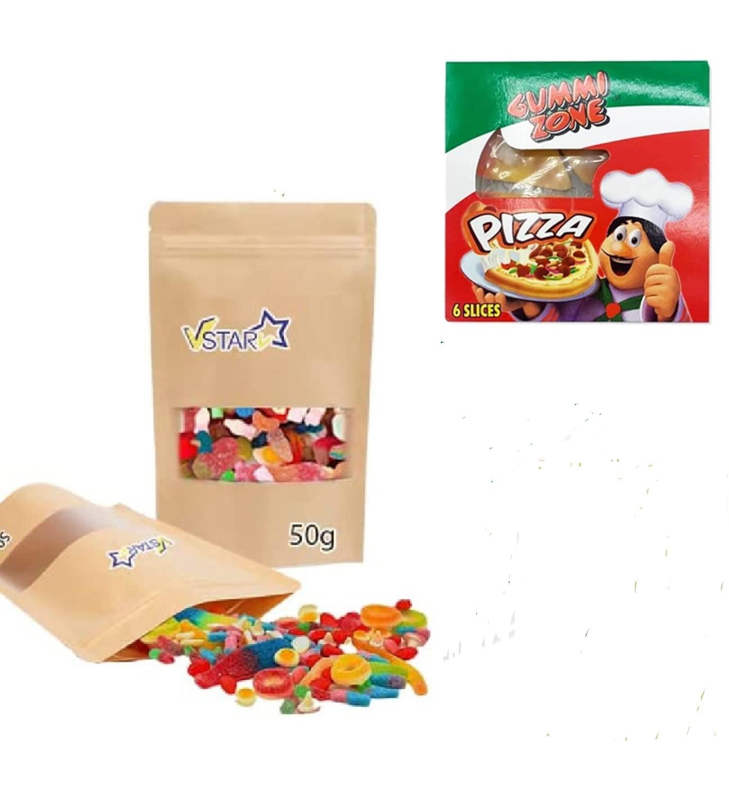 GUMMY MINI SWEETS & 2 NOVELTY CANDY GUMMI PIZZA PIECES - Buy Online on GoSupps.com