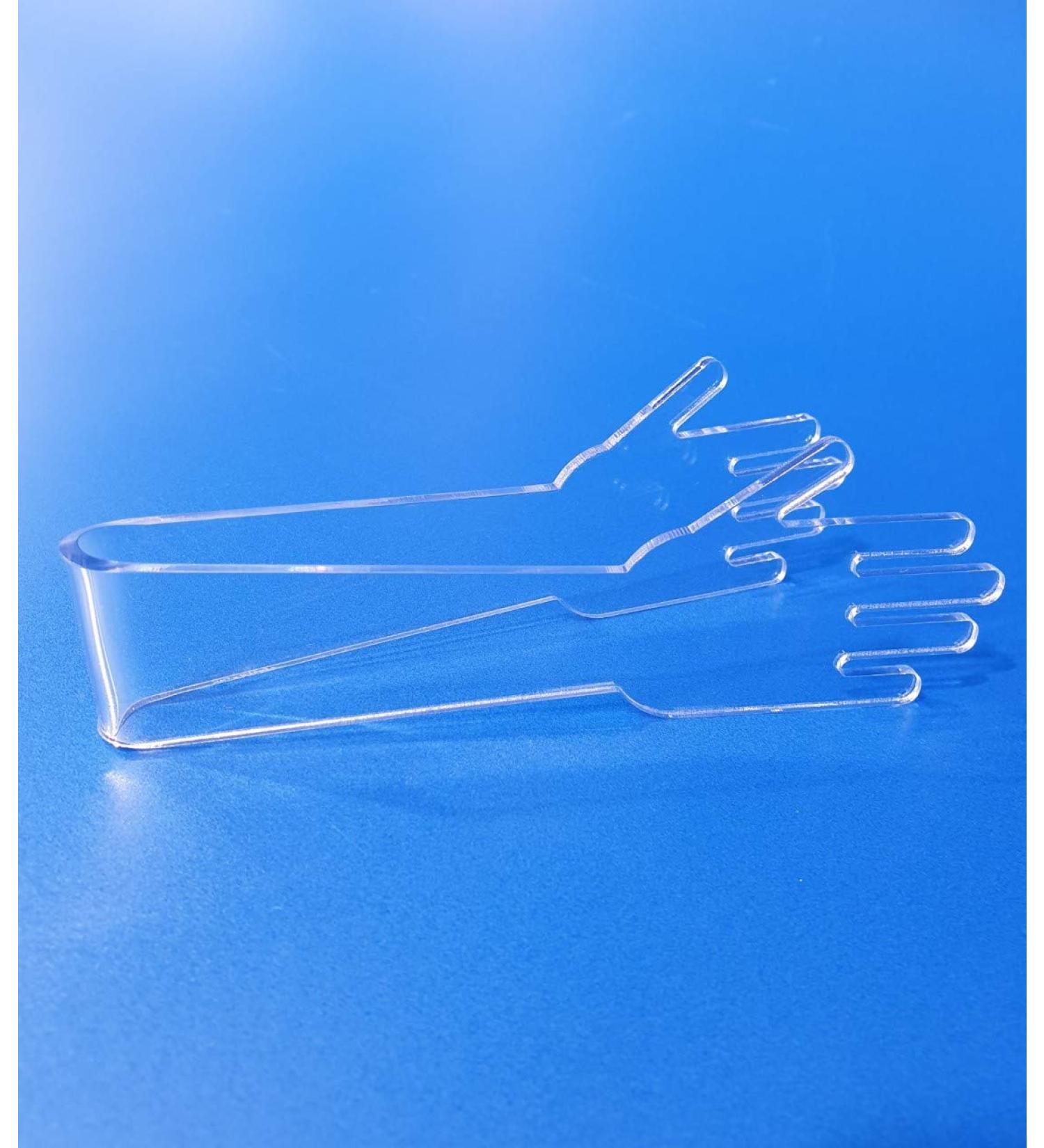 Set of 20 pcs. Methacrylate tweezers for sweets (transparent)